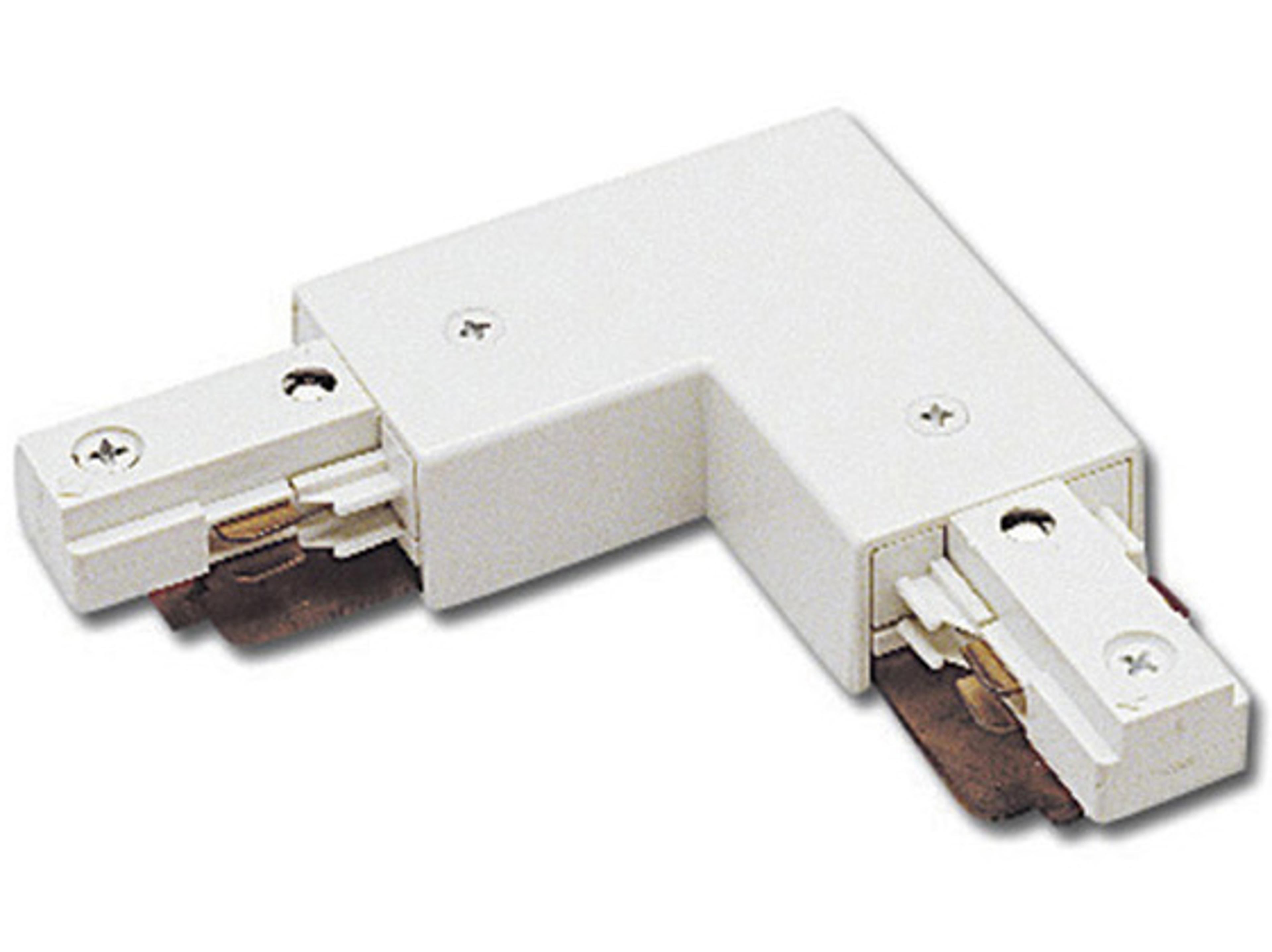 WAC Lighting White Right L Connector for 2-Circuit J-Track