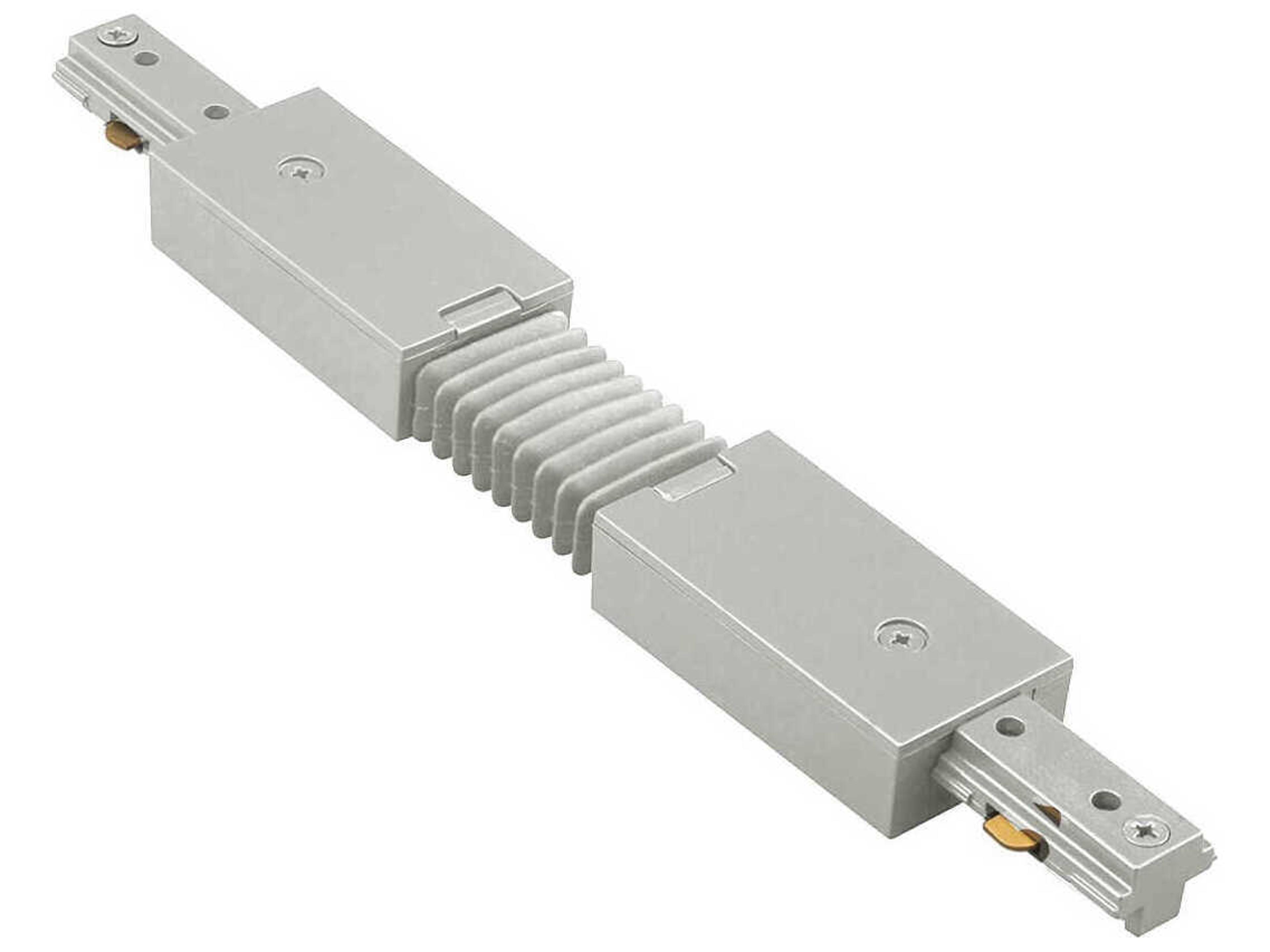 WAC Lighting Brushed Nickel Flexible Track Connector for J-Track