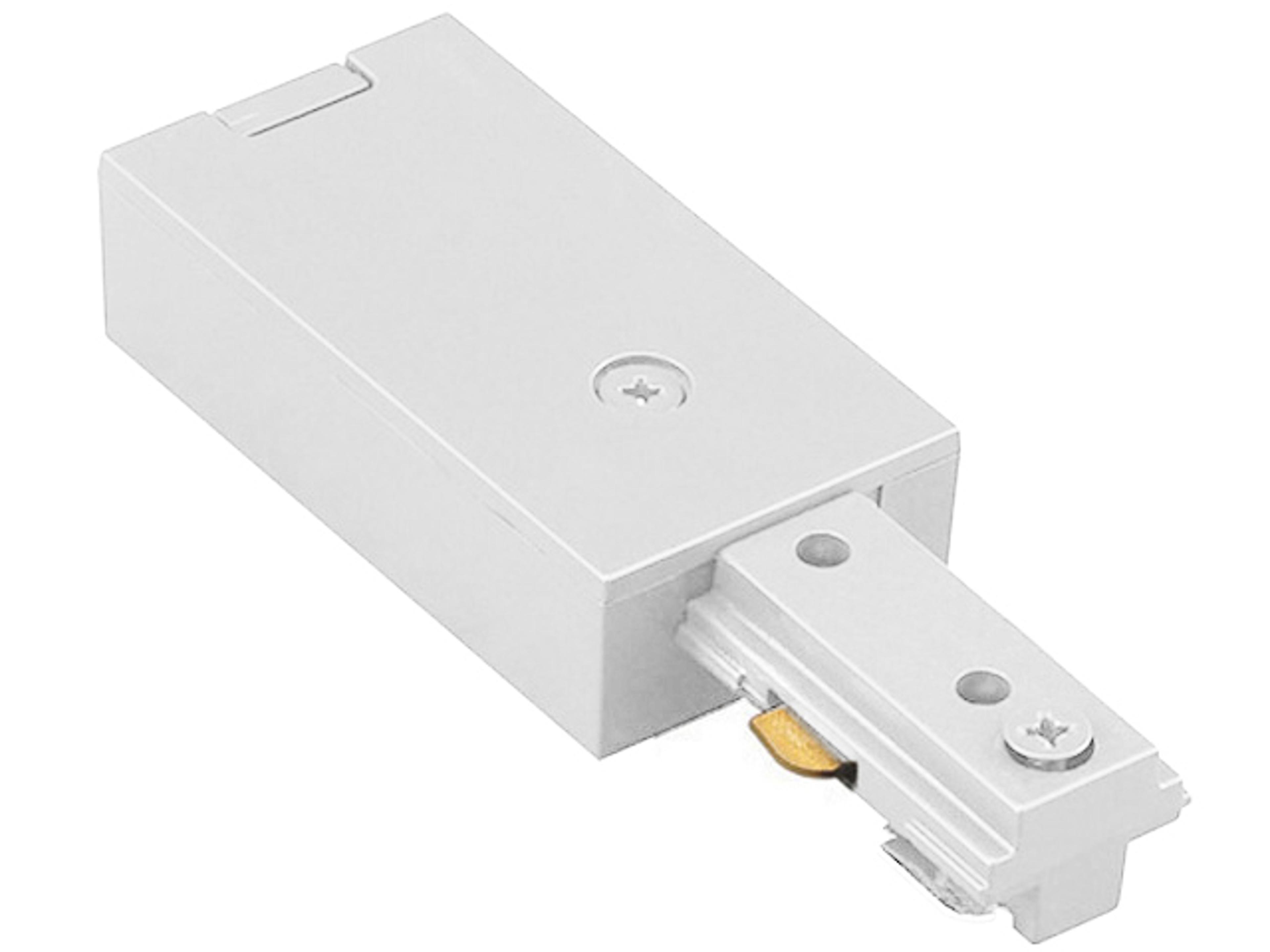 WAC Lighting White Live End Connector for J-Track