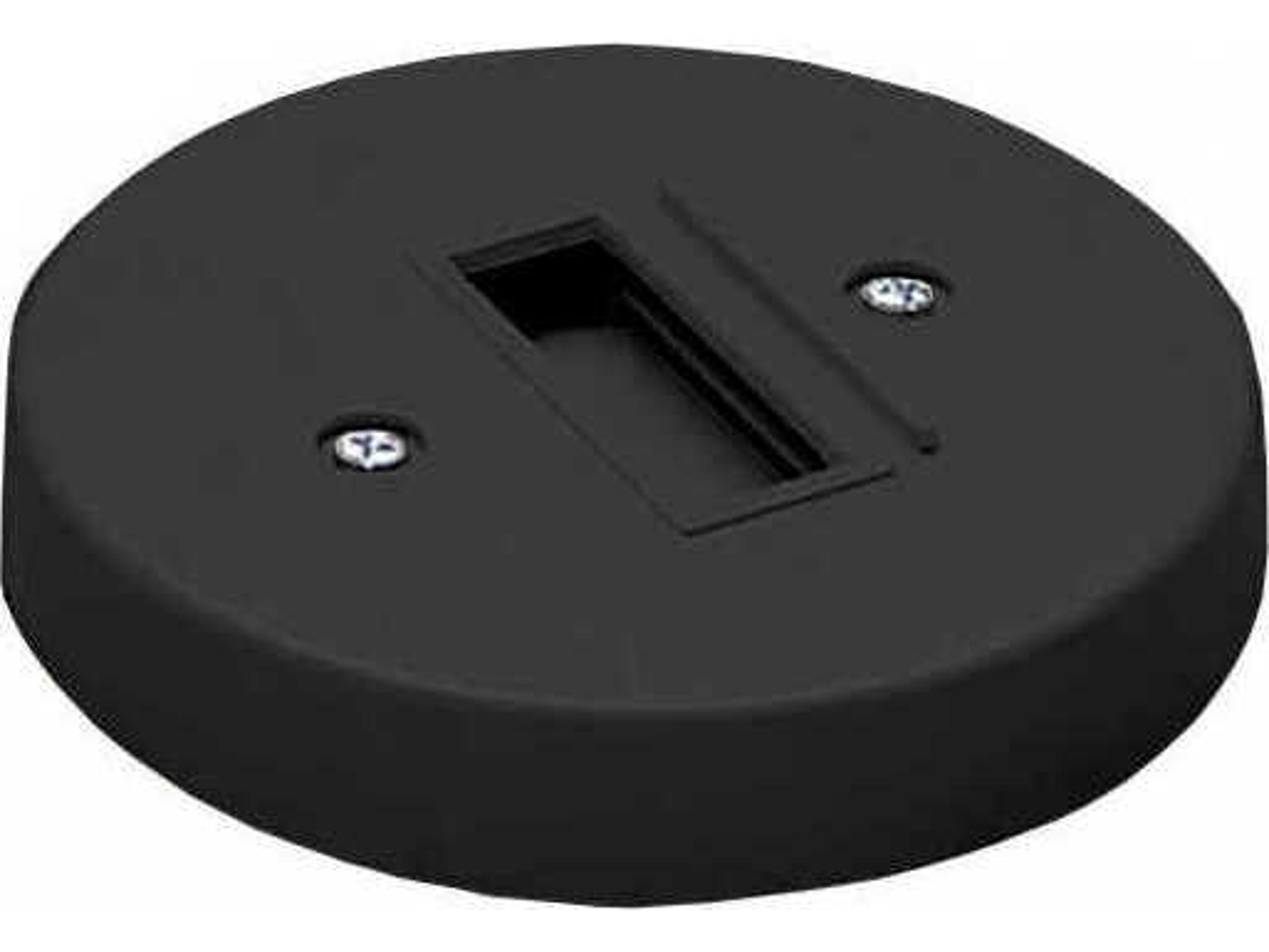 WAC Lighting Black Round Monopoint Canopy for J-Track