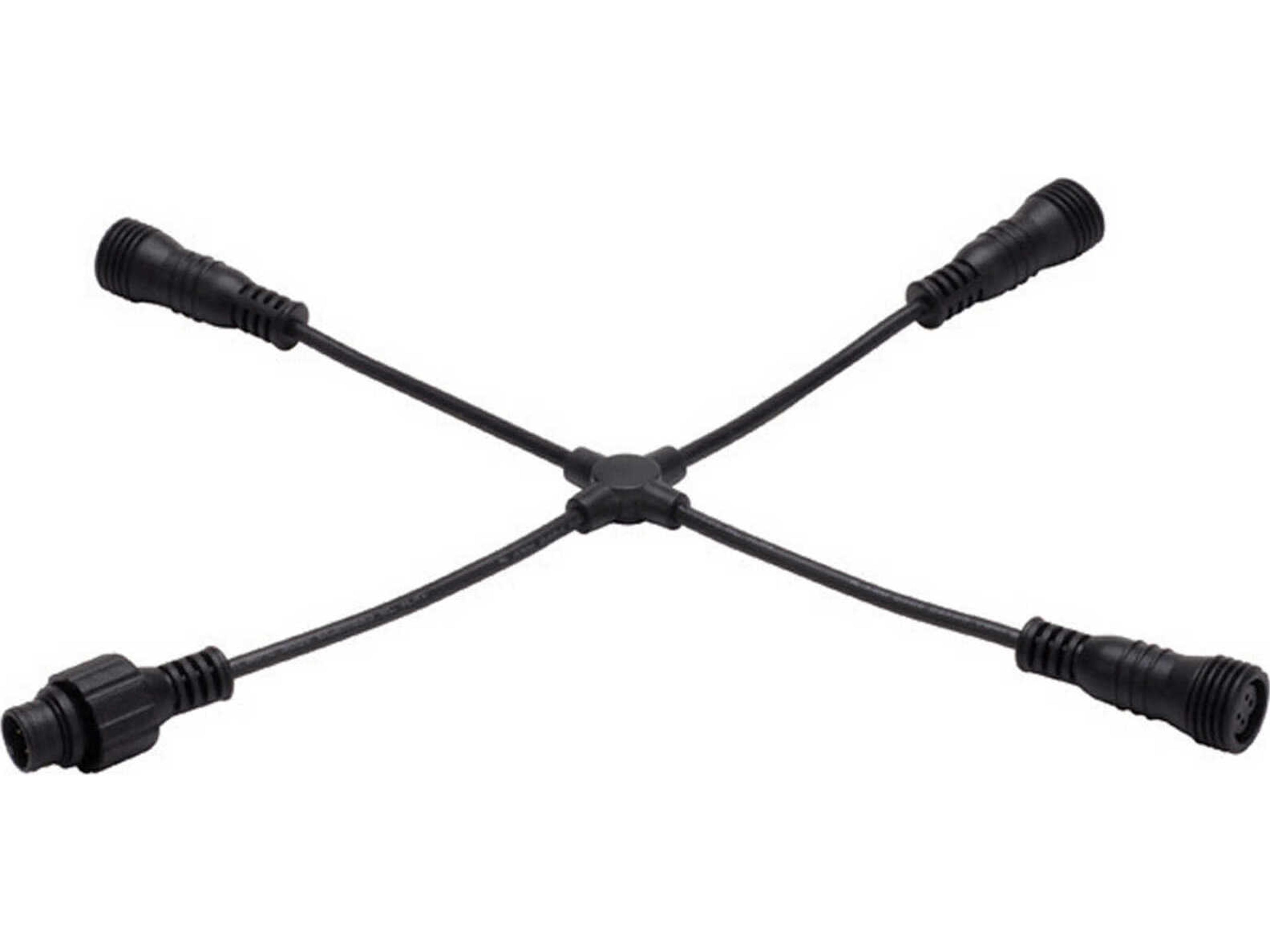WAC Lighting 4-Way X-Connector for RGB Strip Light