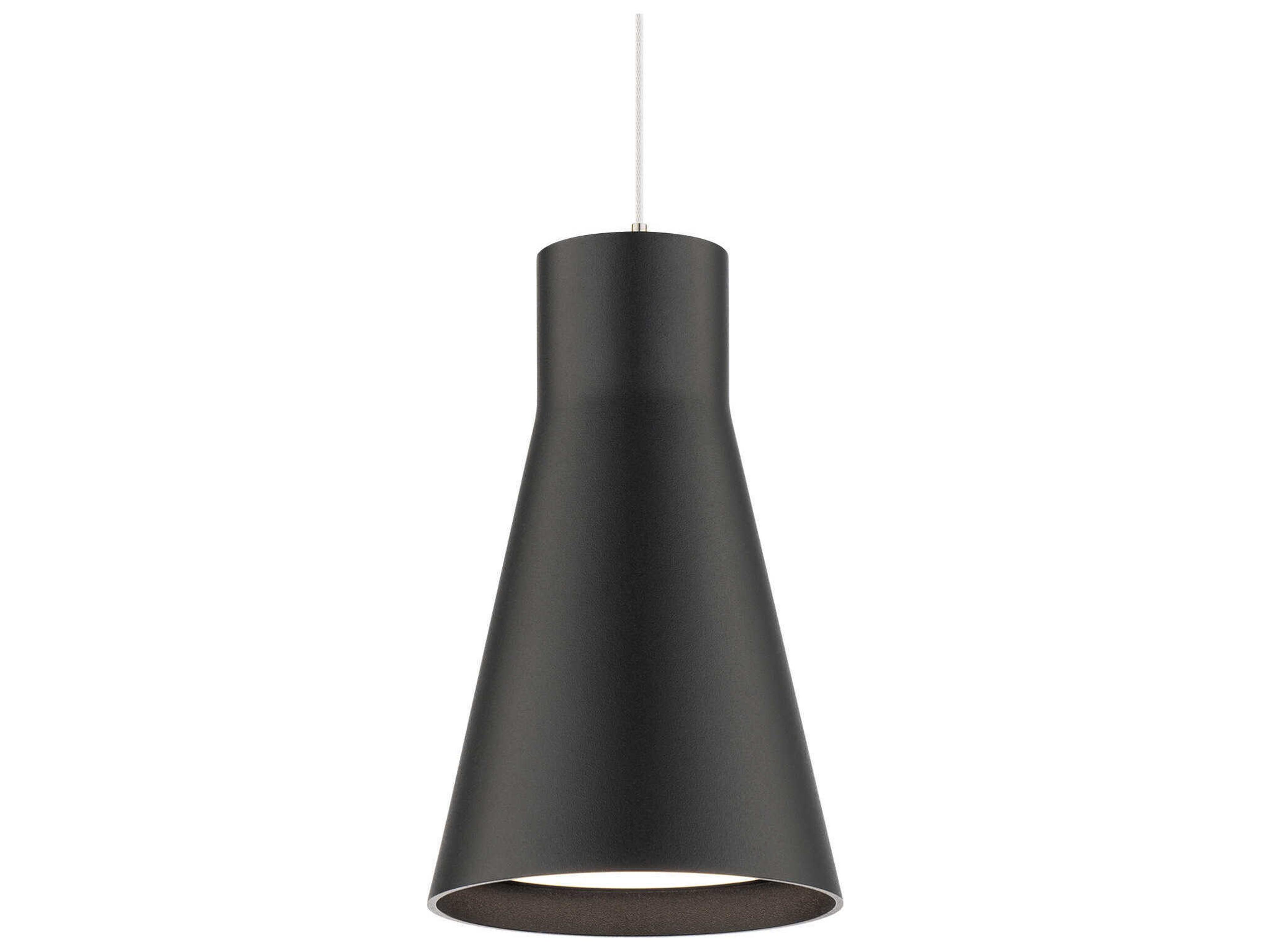 WAC Lighting Twist-N-Lite 1-Light Black Mini Pendant
