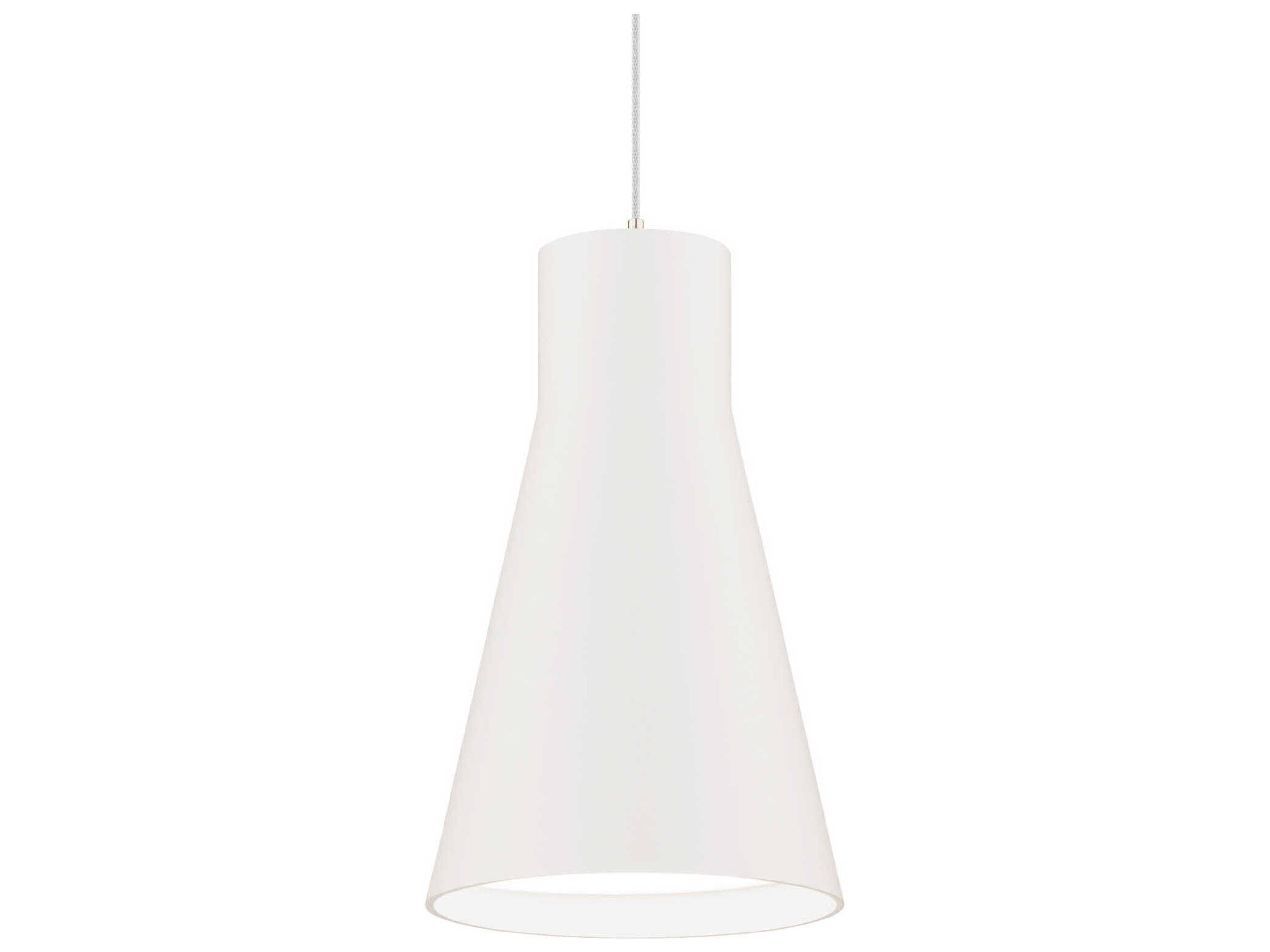 WAC Lighting Twist-N-Lite 1-Light White Mini Pendant