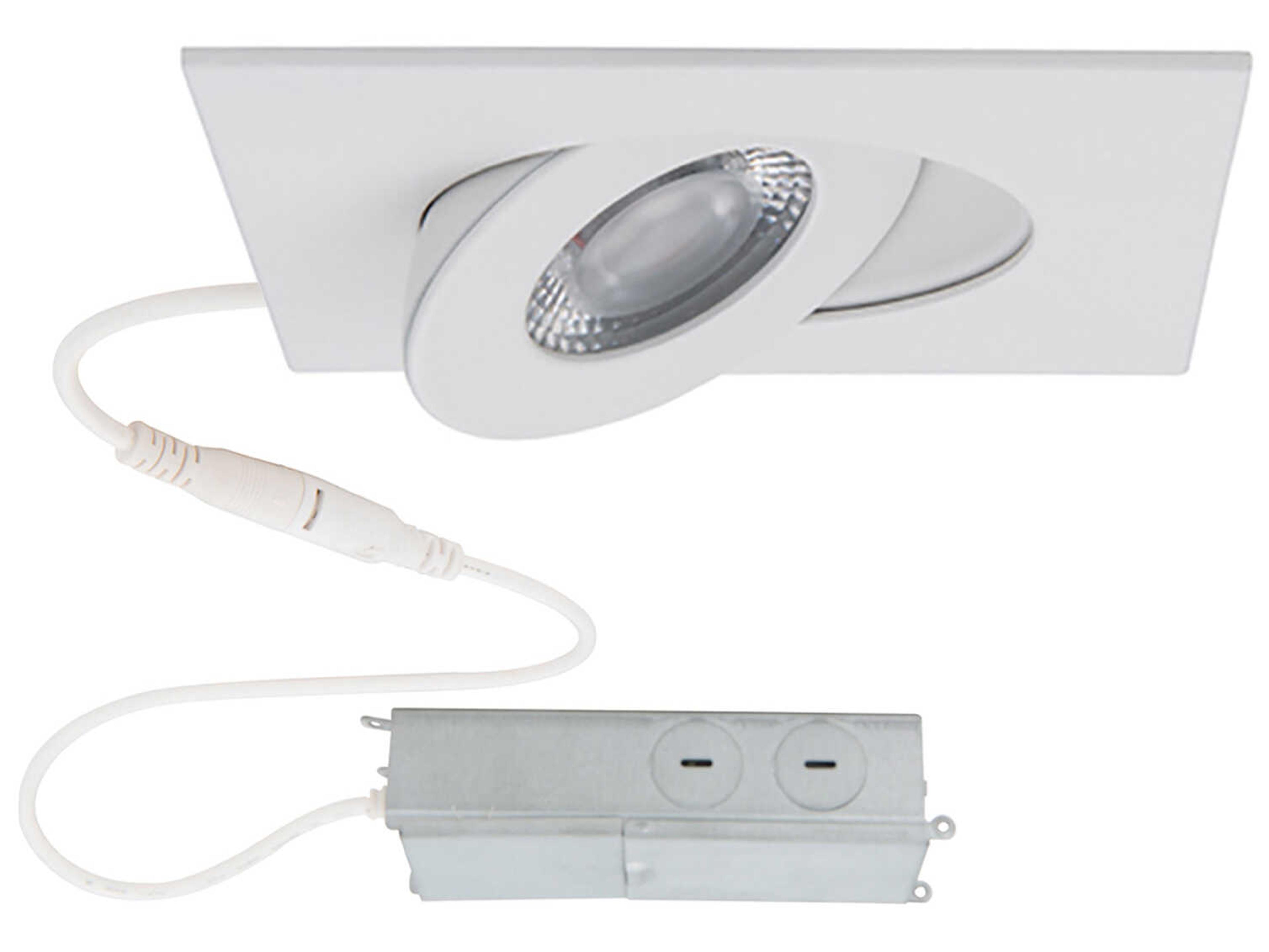 WAC Lighting Lotos 1-Light White LED Round Recessed Light