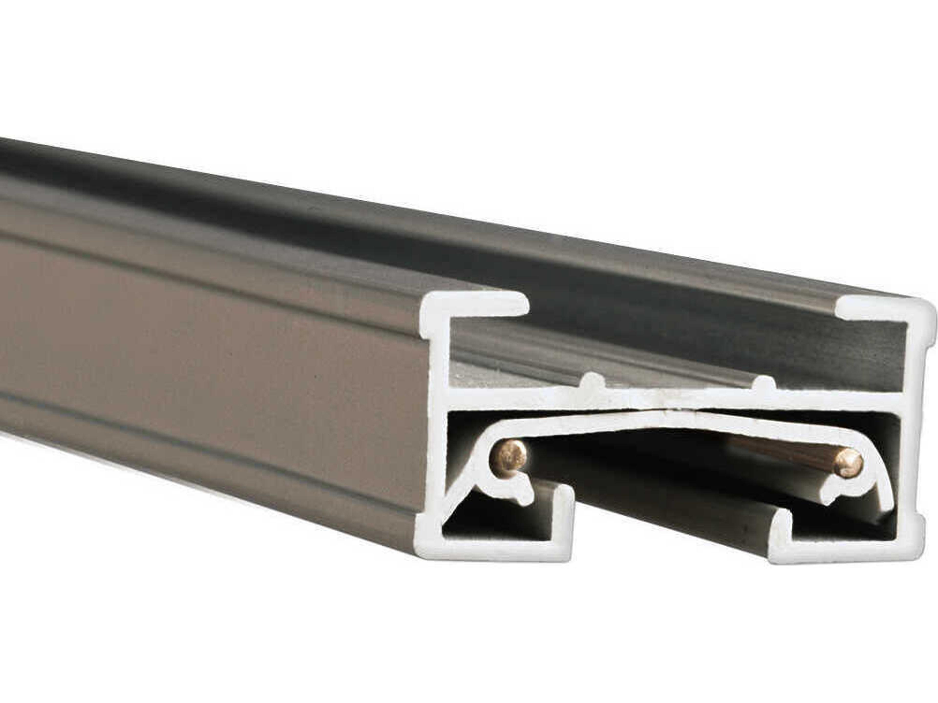 WAC Lighting Brushed Nickel Single Circuit J-Track