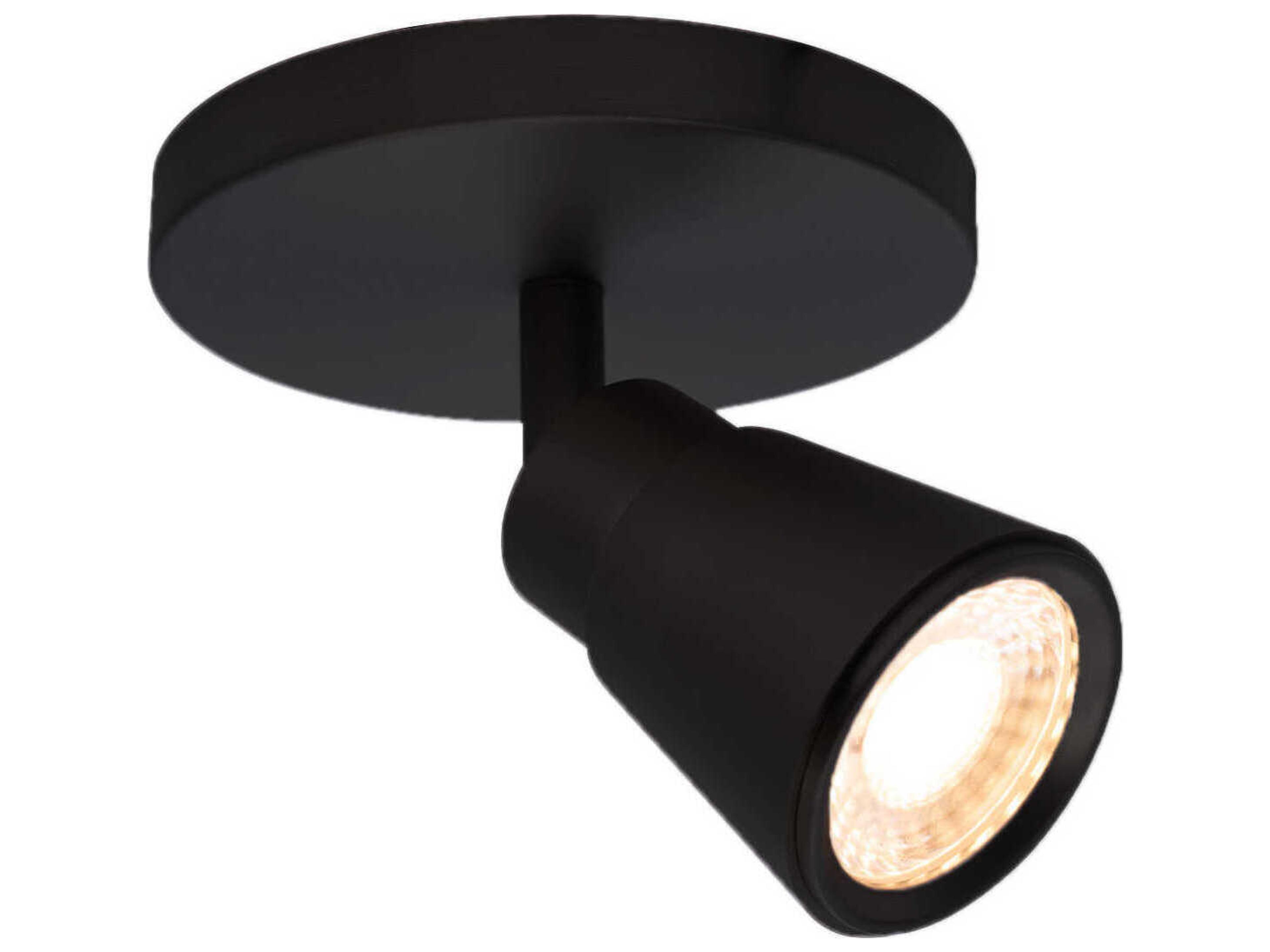 WAC Lighting Solo 1-Light Black LED Spot Light