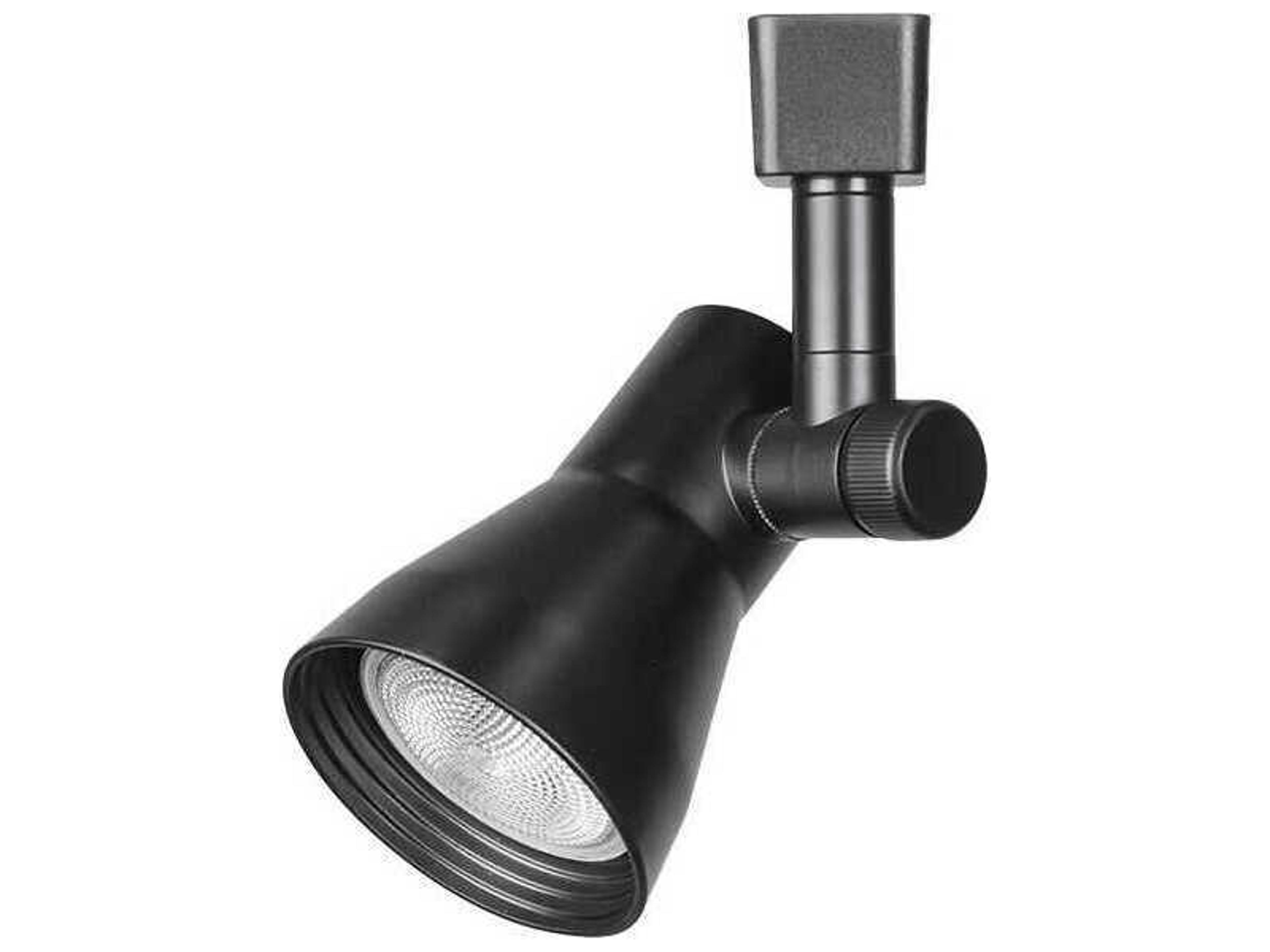 WAC Lighting Line Voltage 1-Light Black Track Head