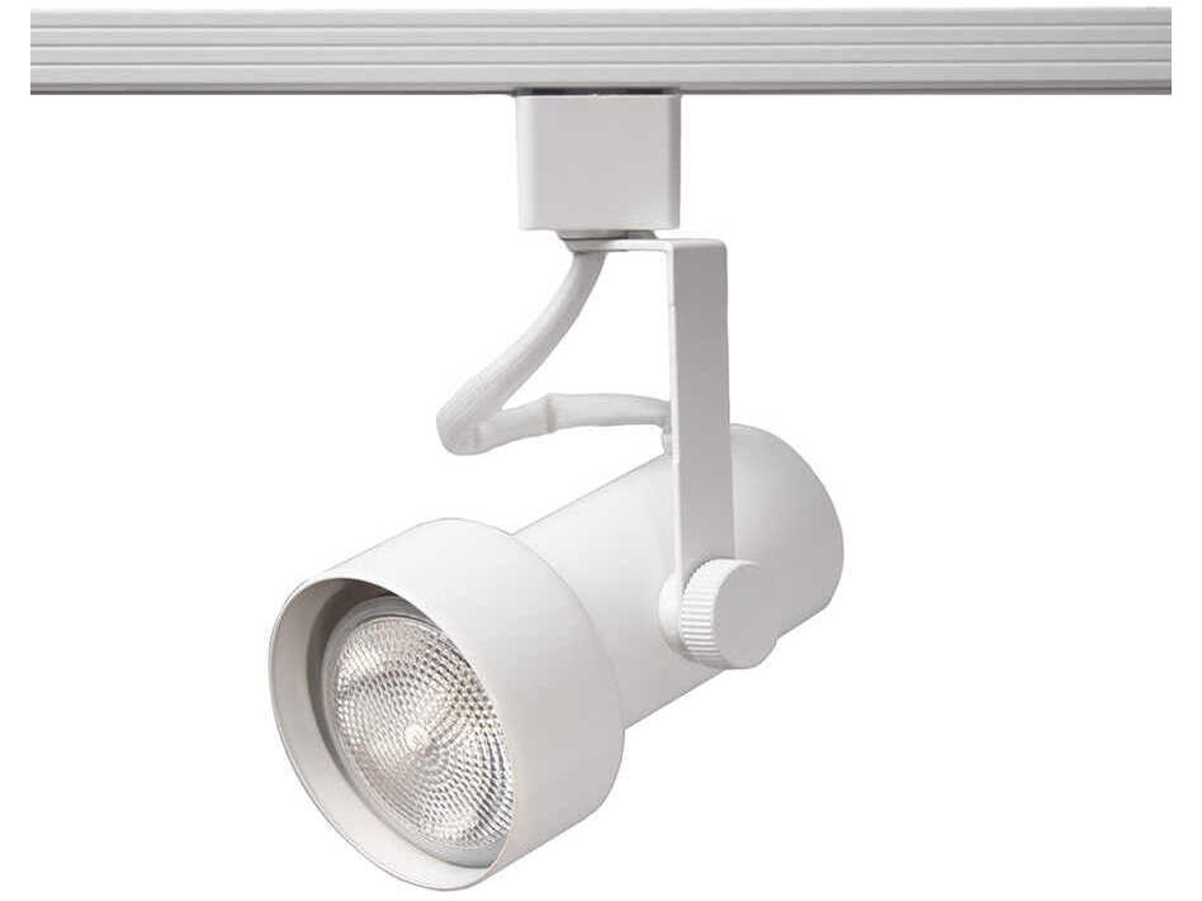 WAC Lighting Line Voltage 1-Light White Round Track Head