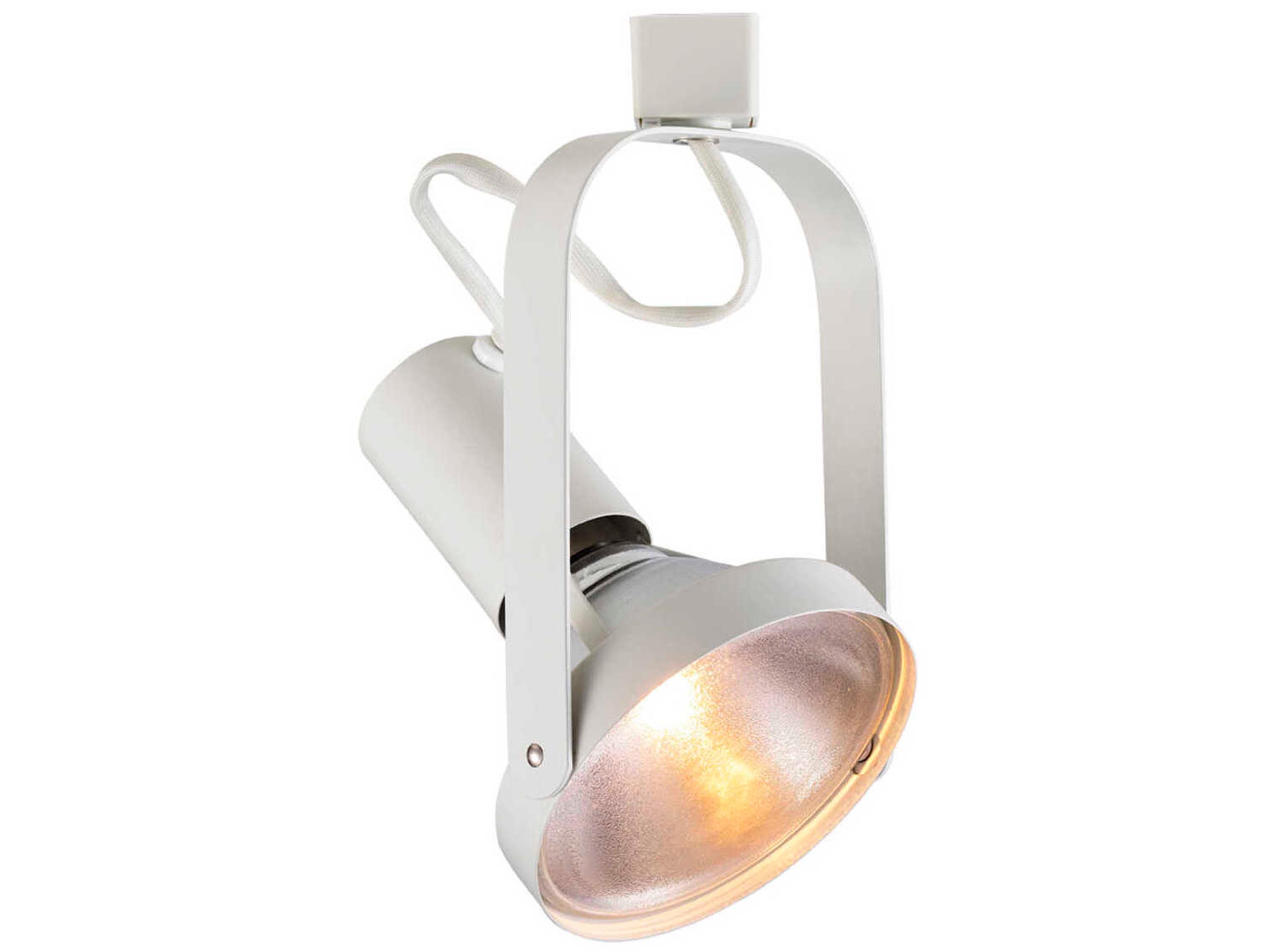 WAC Lighting Line Voltage 1-Light White Round Track Head