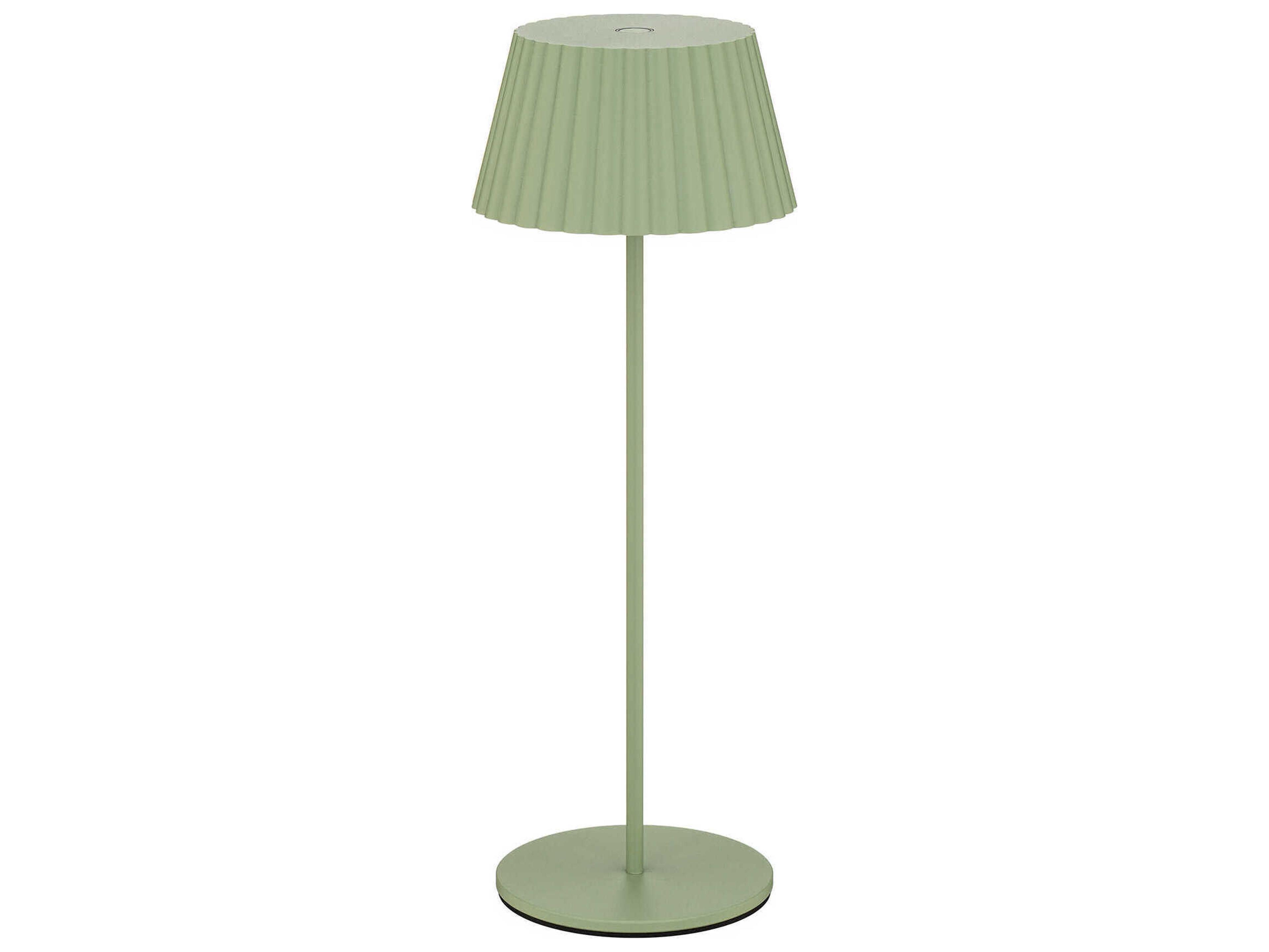 WAC Lighting Pleat Green Polycarbonate Table Lamp