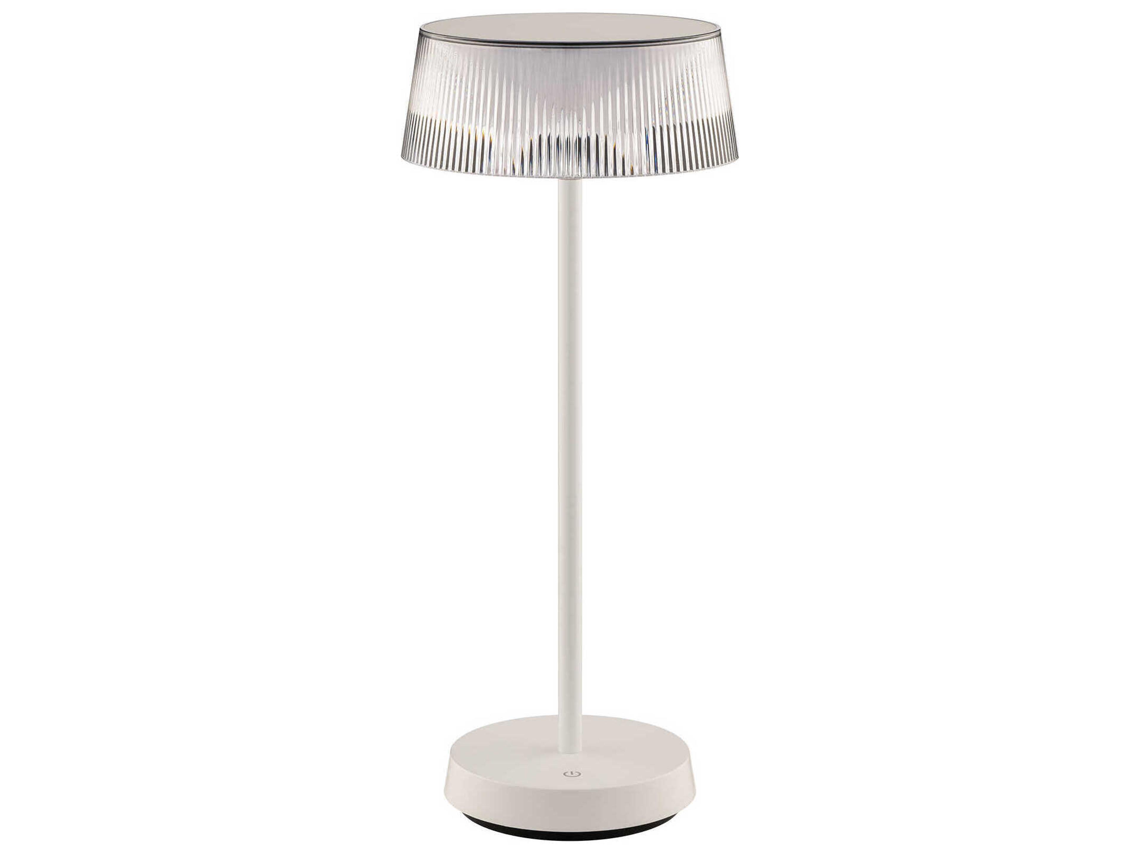 WAC Lighting Crystal White Clear Polycarbonate Table Lamp