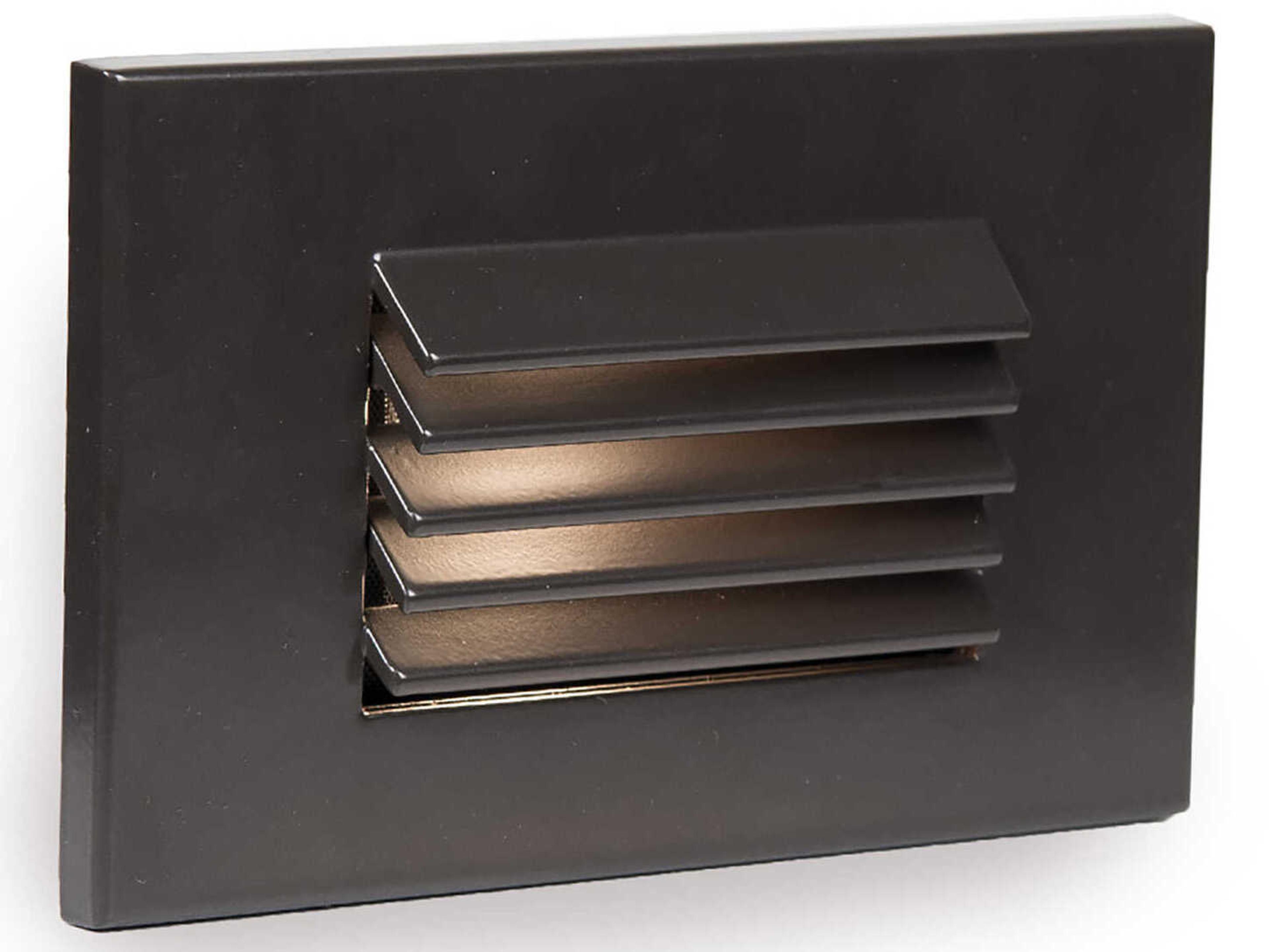 WAC Lighting Landscape 1-Light Horizontal Louvered Step and Wall Light