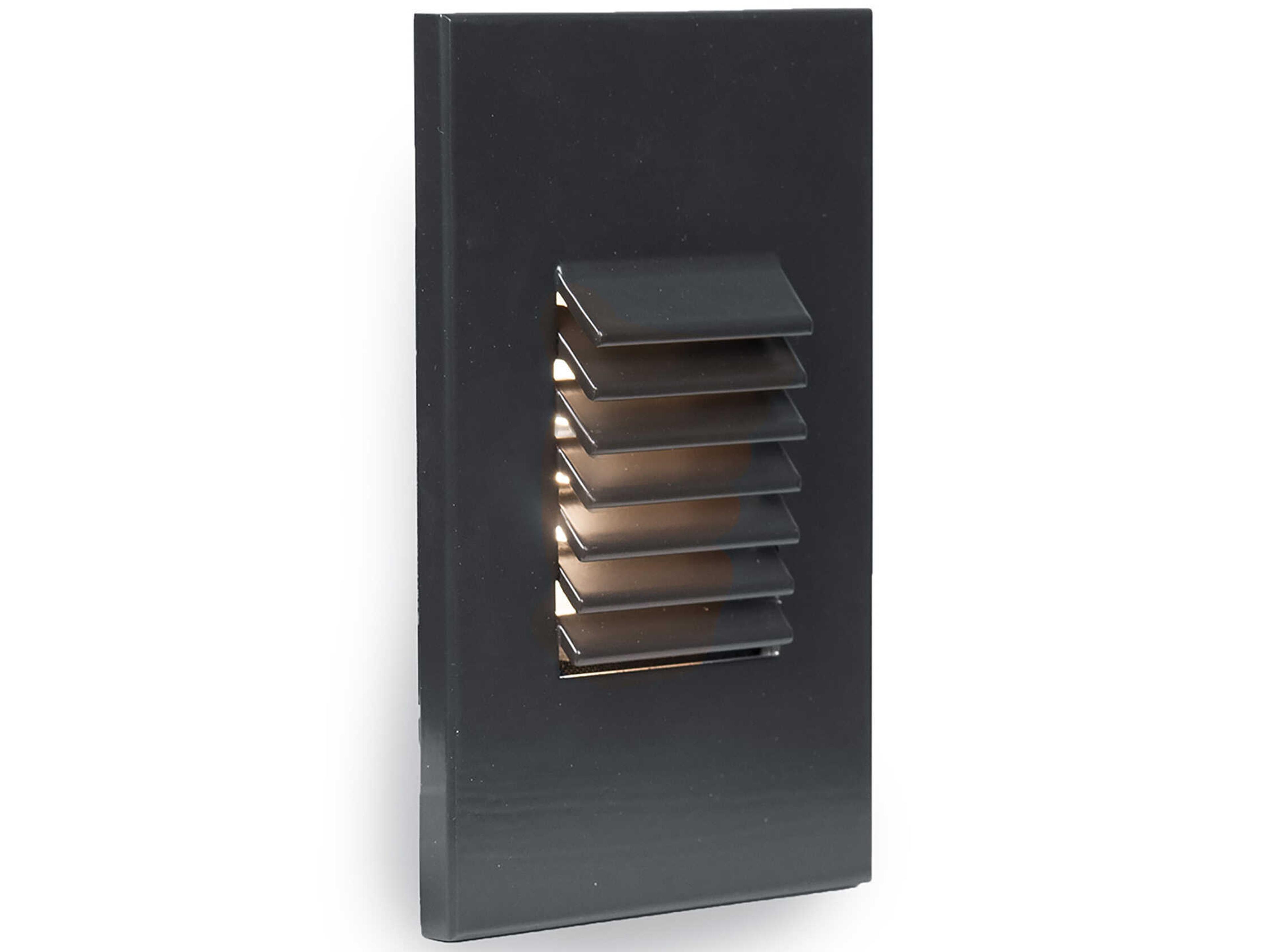 WAC Lighting Landscape 1-Light Vertical Louvered Step and Wall Light