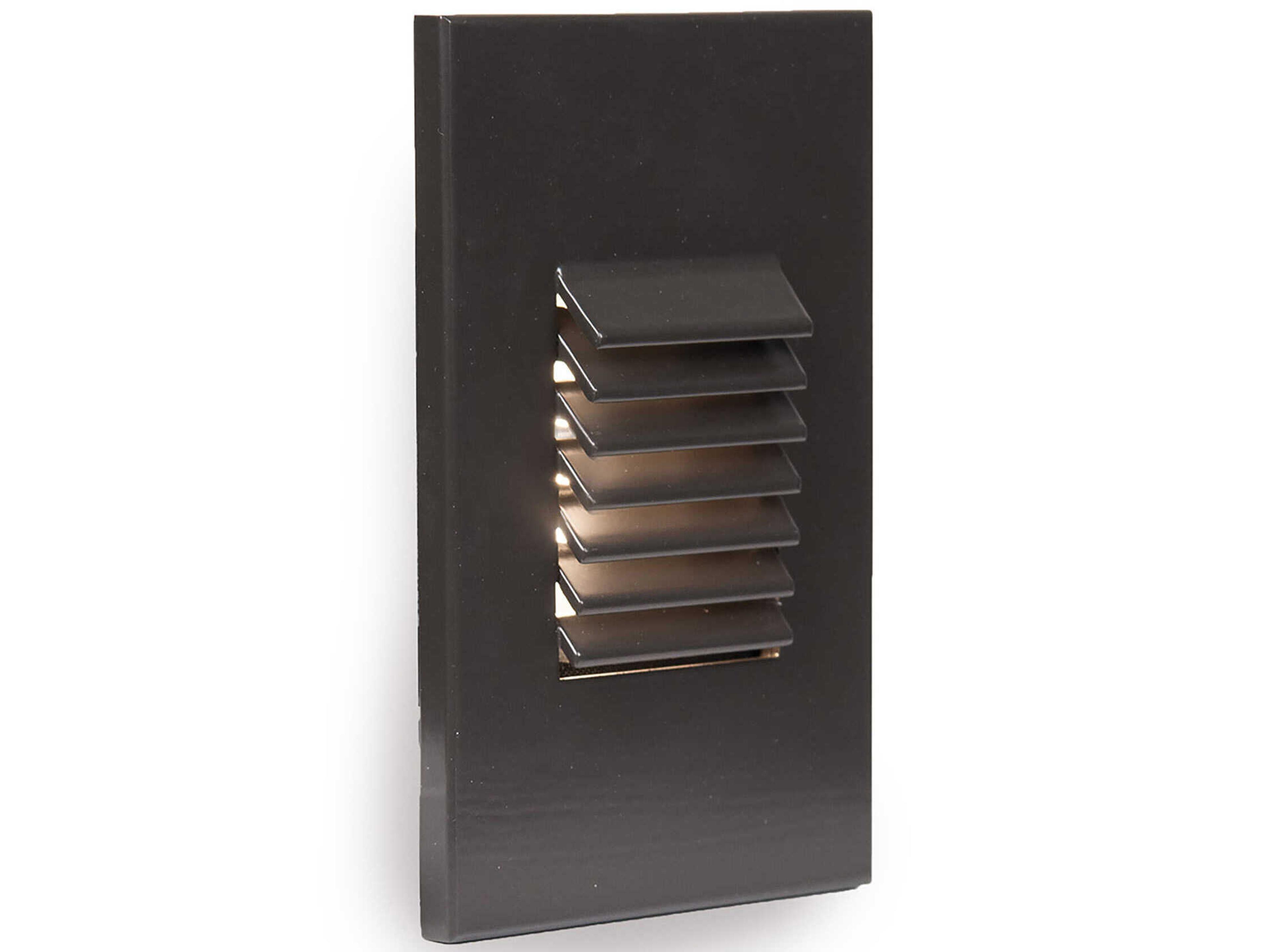 WAC Lighting Landscape 1-Light Vertical Louvered Step and Wall Light