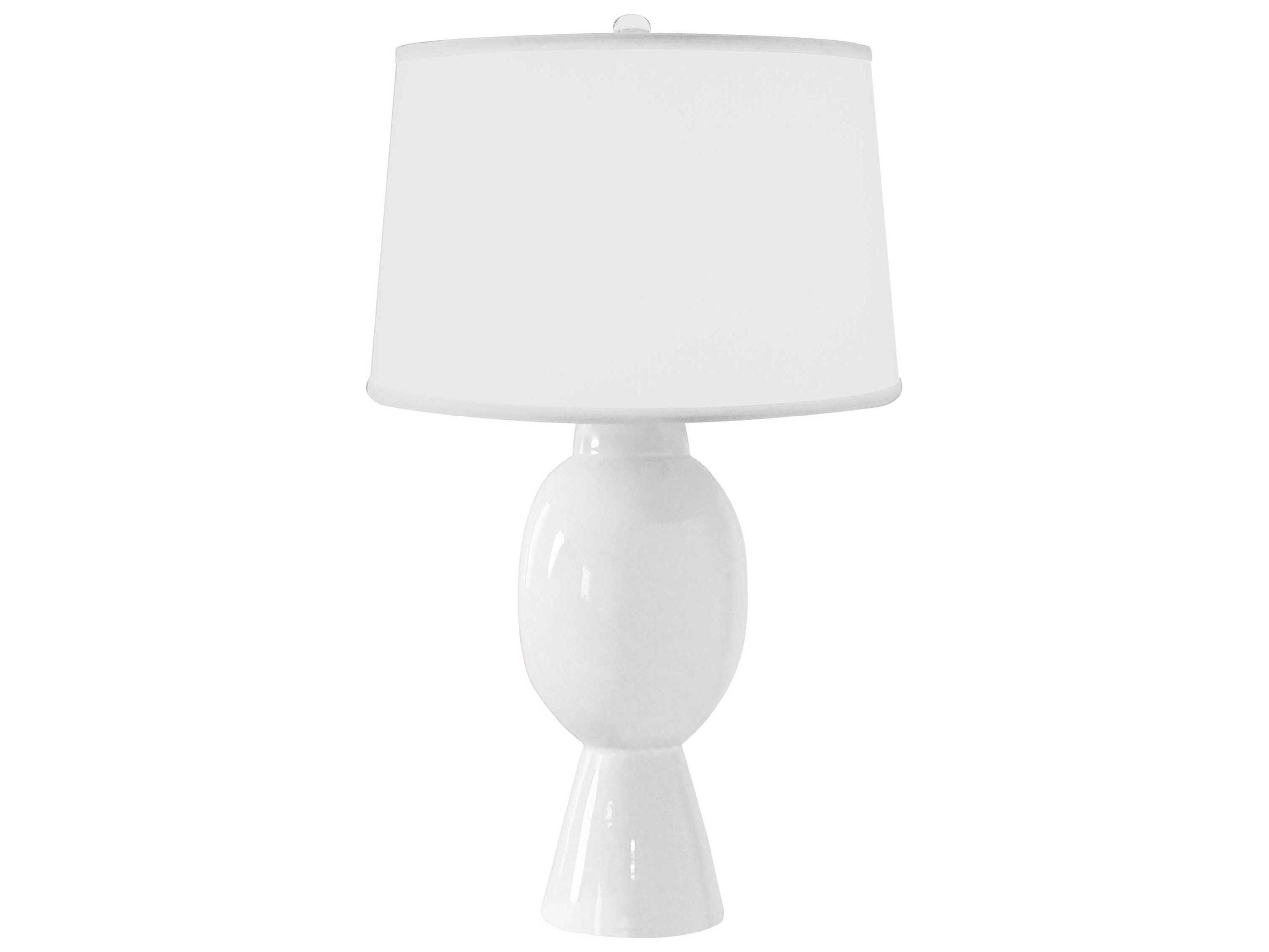 Worlds Away White Buffet Lamp