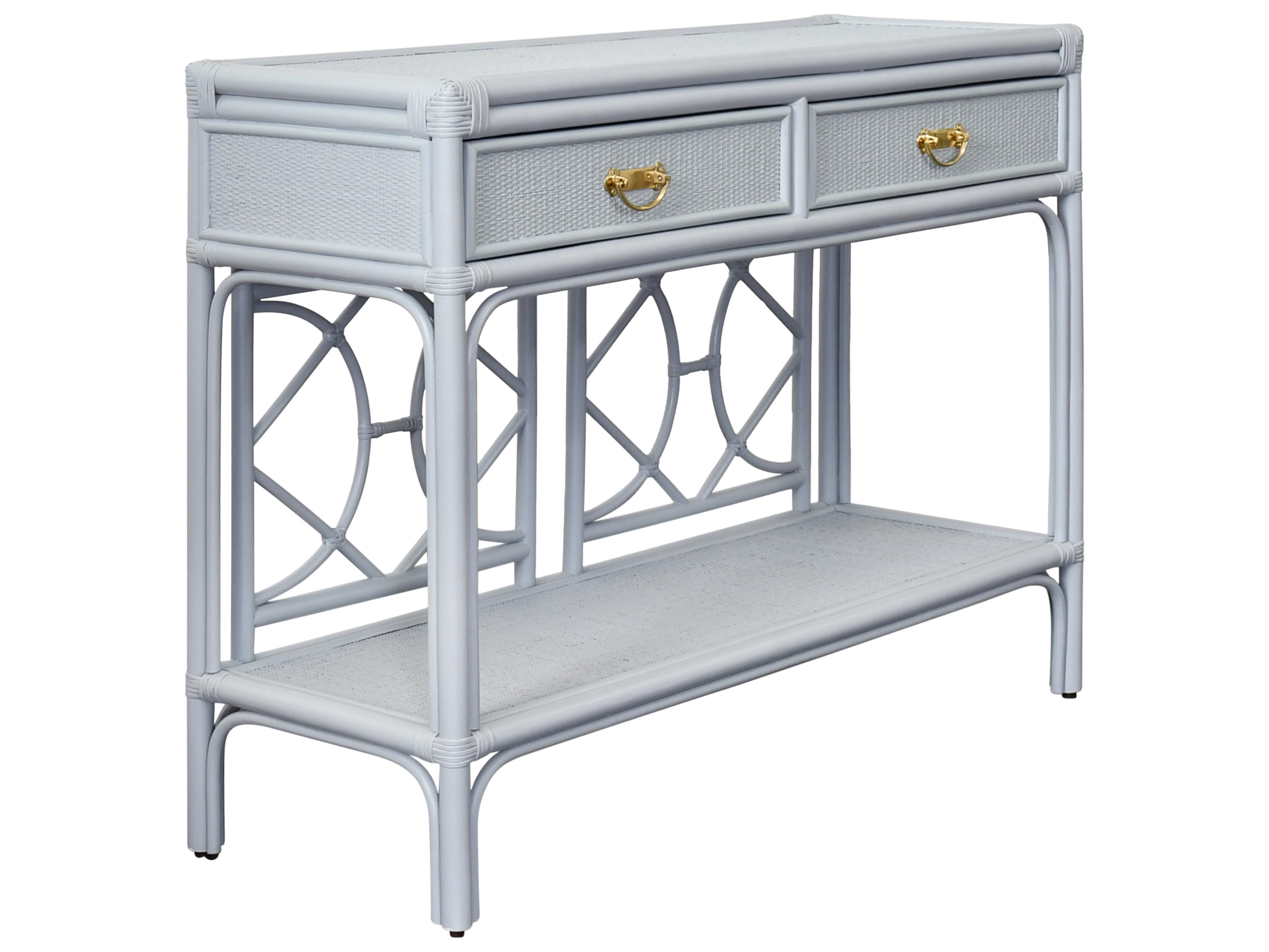 Worlds Away Rectangular Wood Console Table