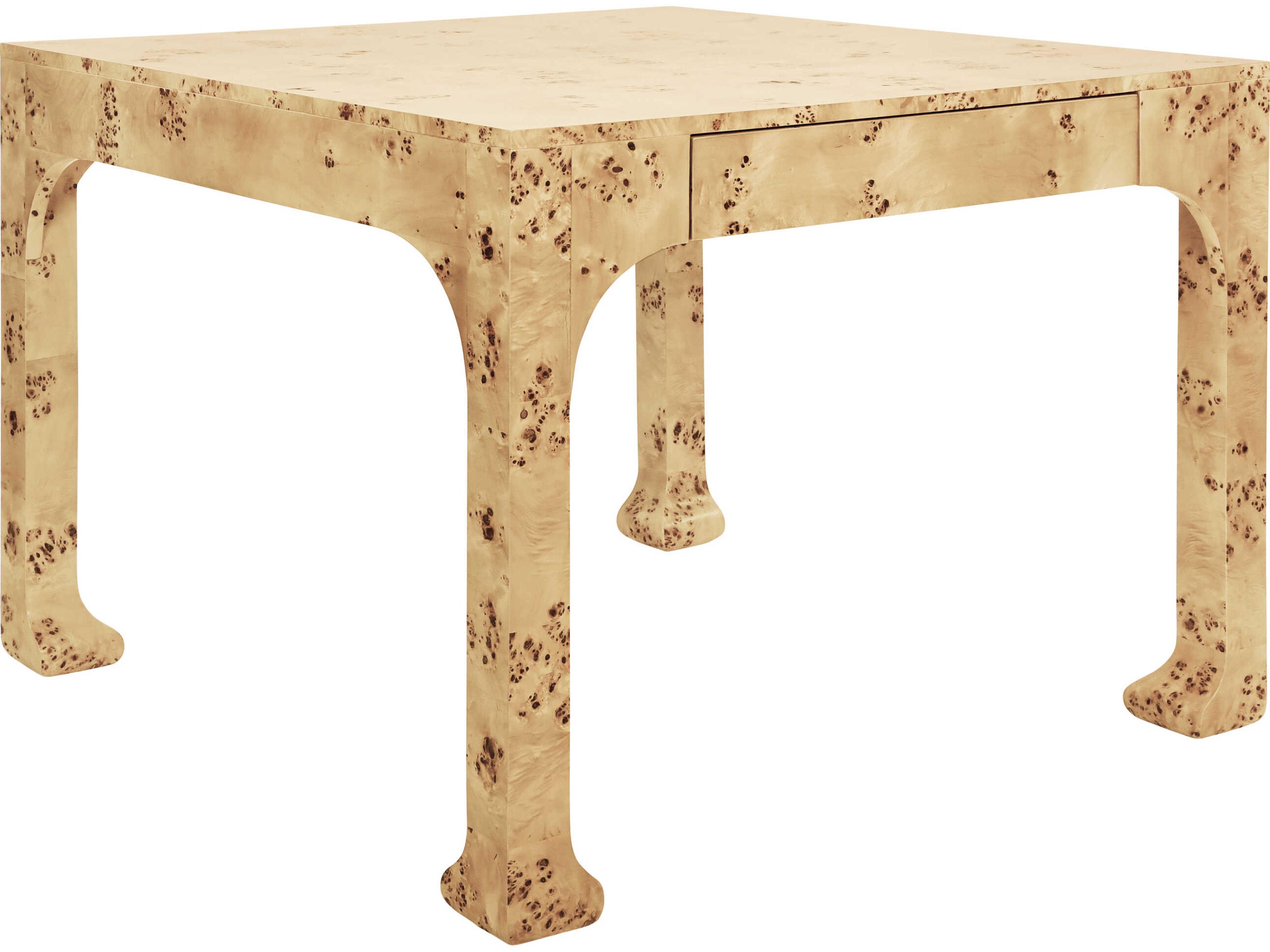 Worlds Away Kerry Burlwood Brown Dining Table