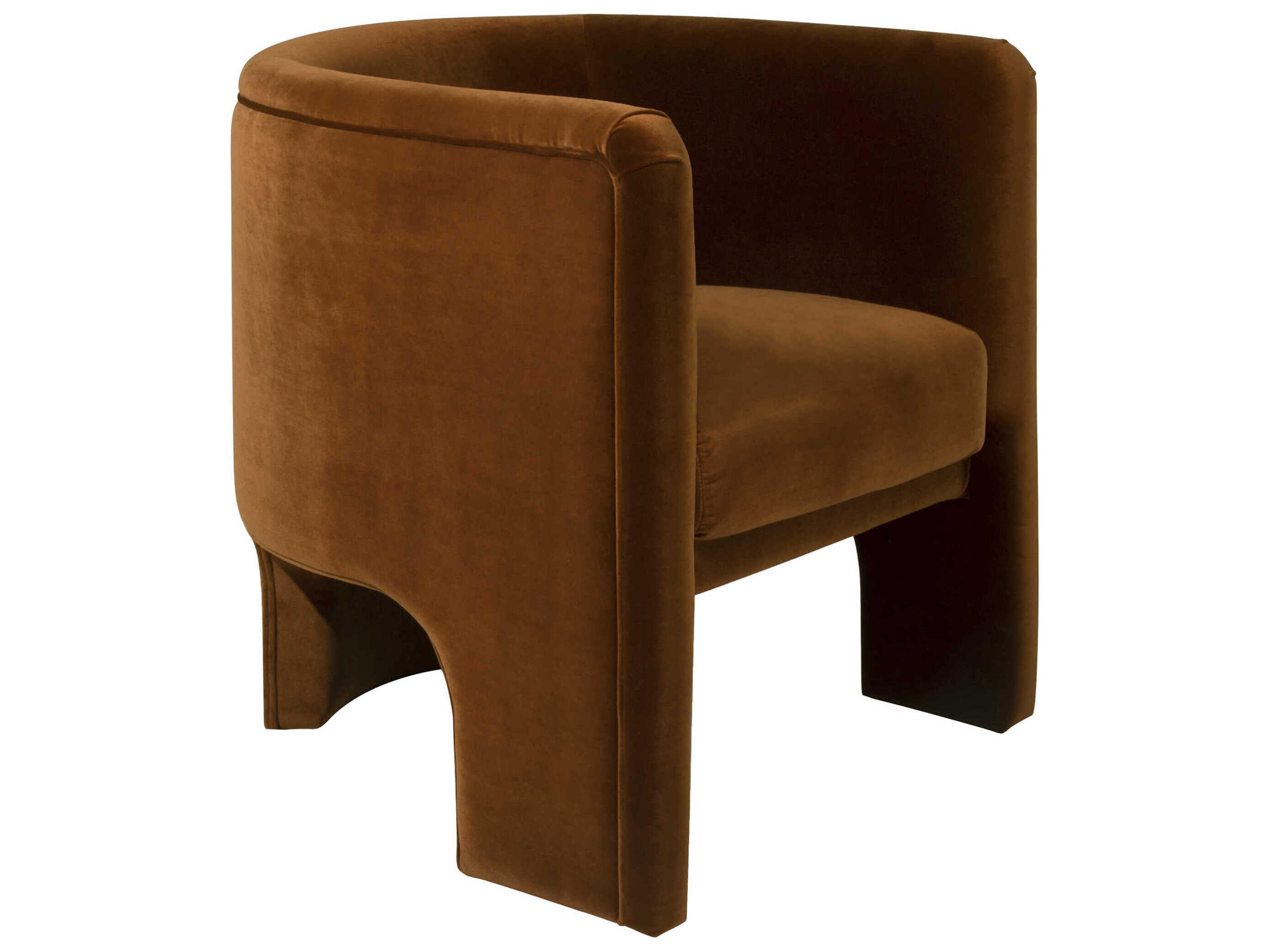 Worlds Away Orange Accent Chair