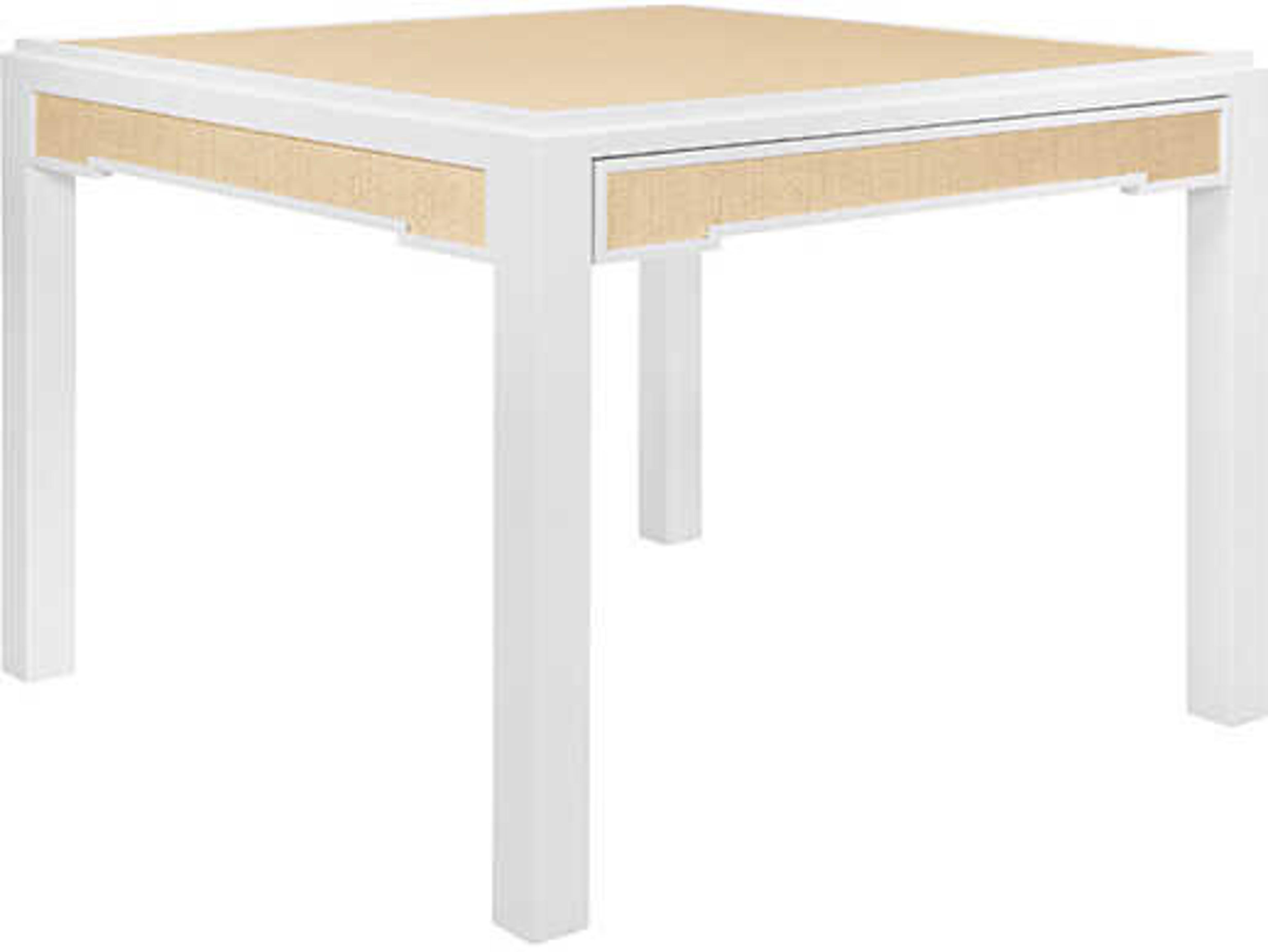 Worlds Away Robin White Solid Wood Brown Dining Table