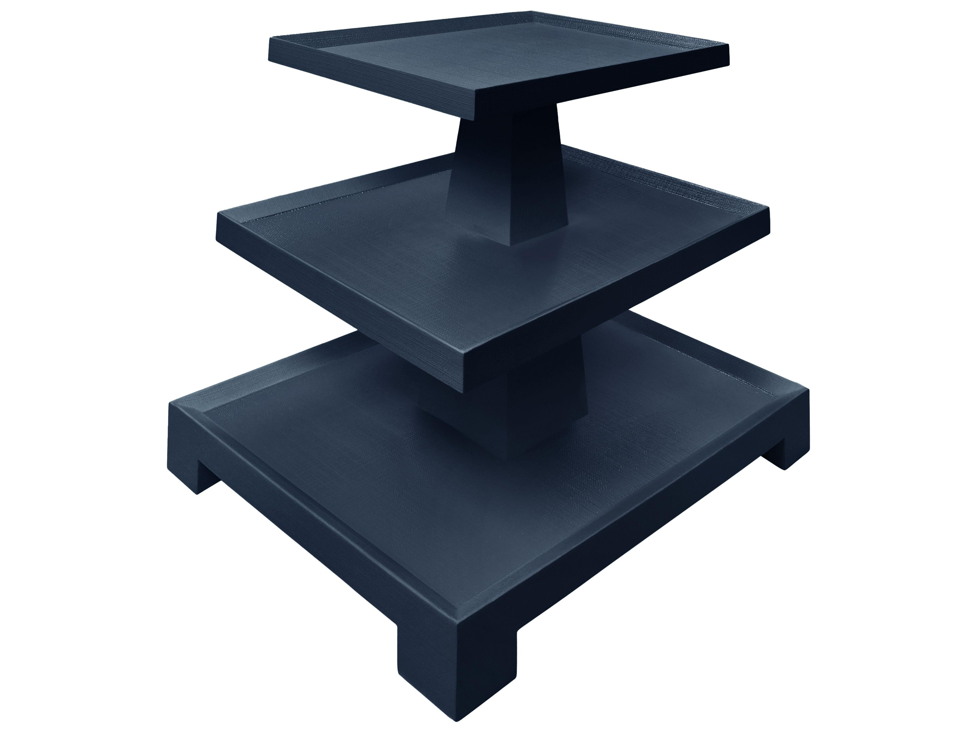 Worlds Away Rectangular Wood End Table