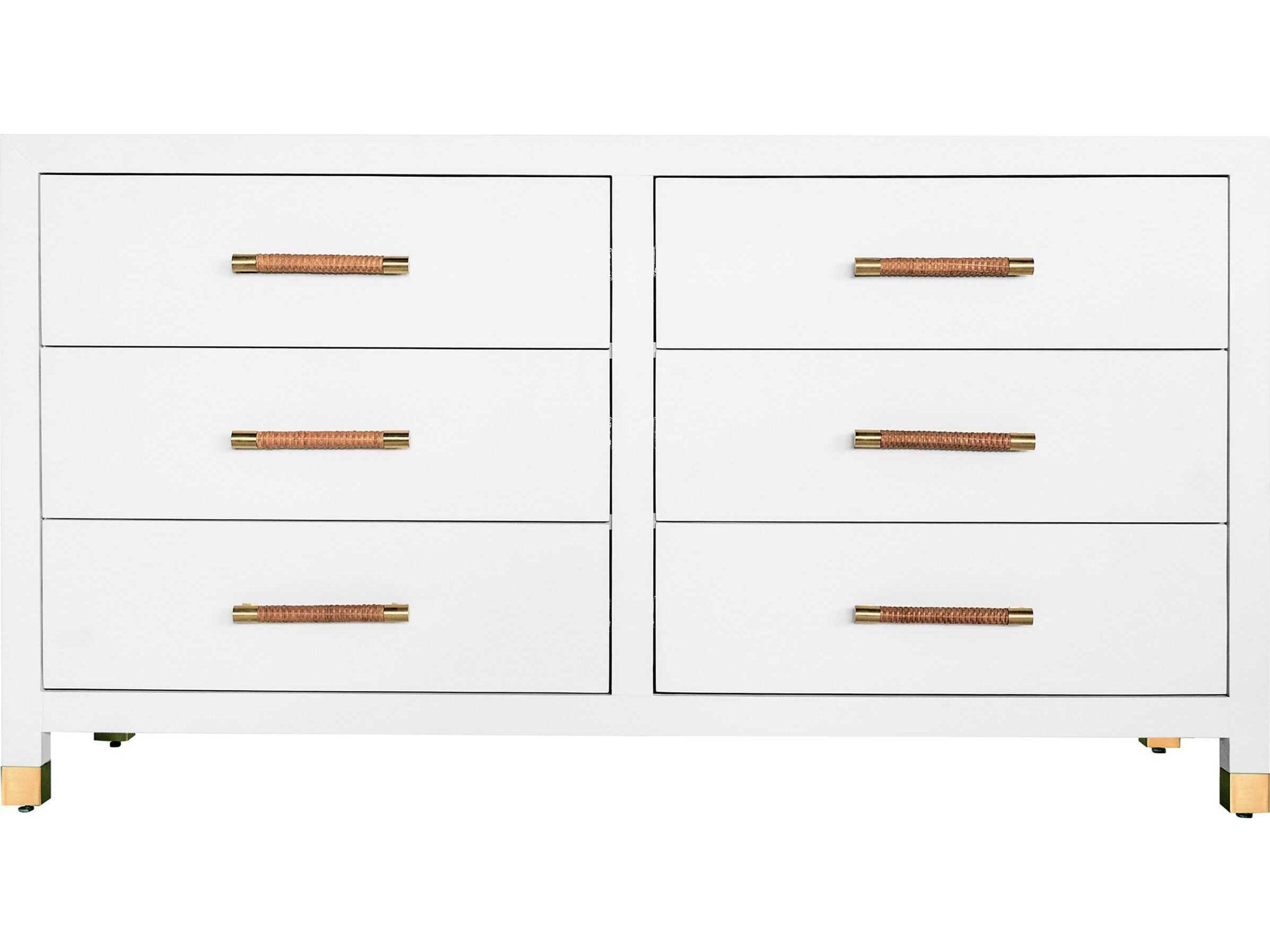 Worlds Away 6-Drawers Double Dresser