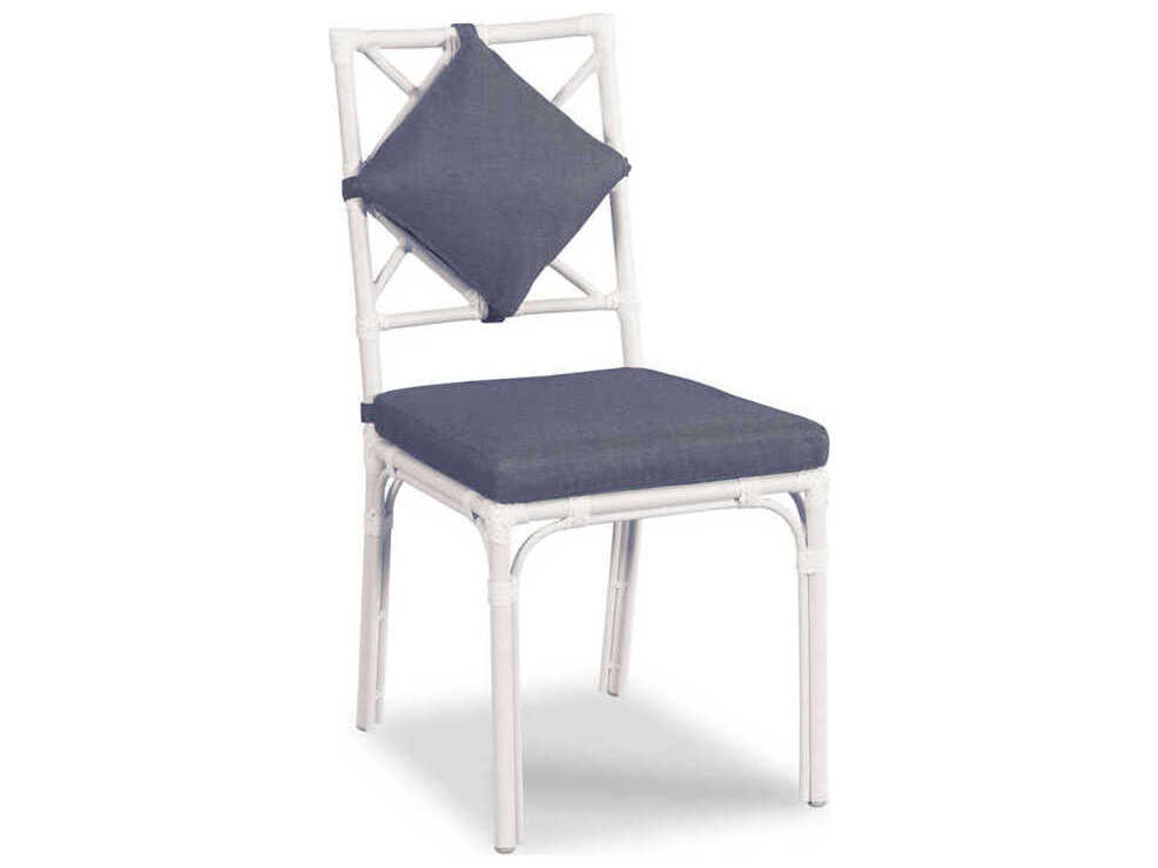 Woodbridge Outdoor Carlyle Cloud White Aluminum Cushion Dining Chair