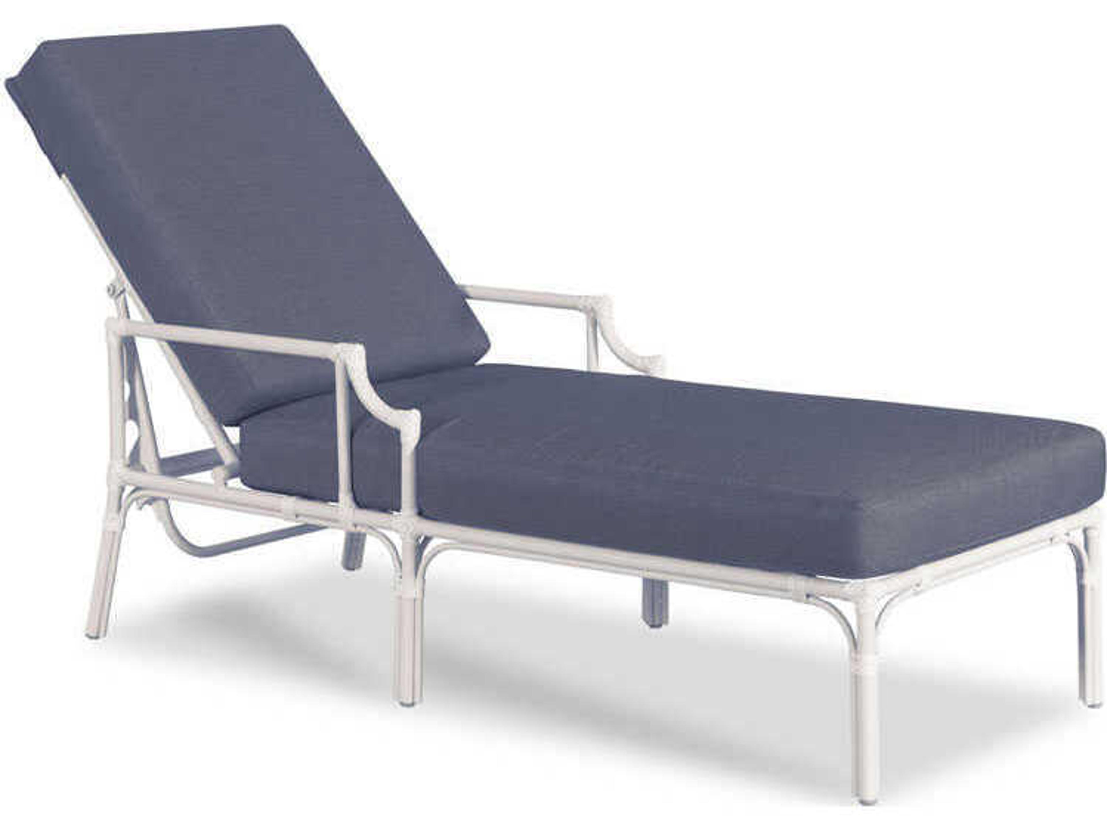 Woodbridge Outdoor Carlyle Cloud White Aluminum Cushion Chaise Lounge