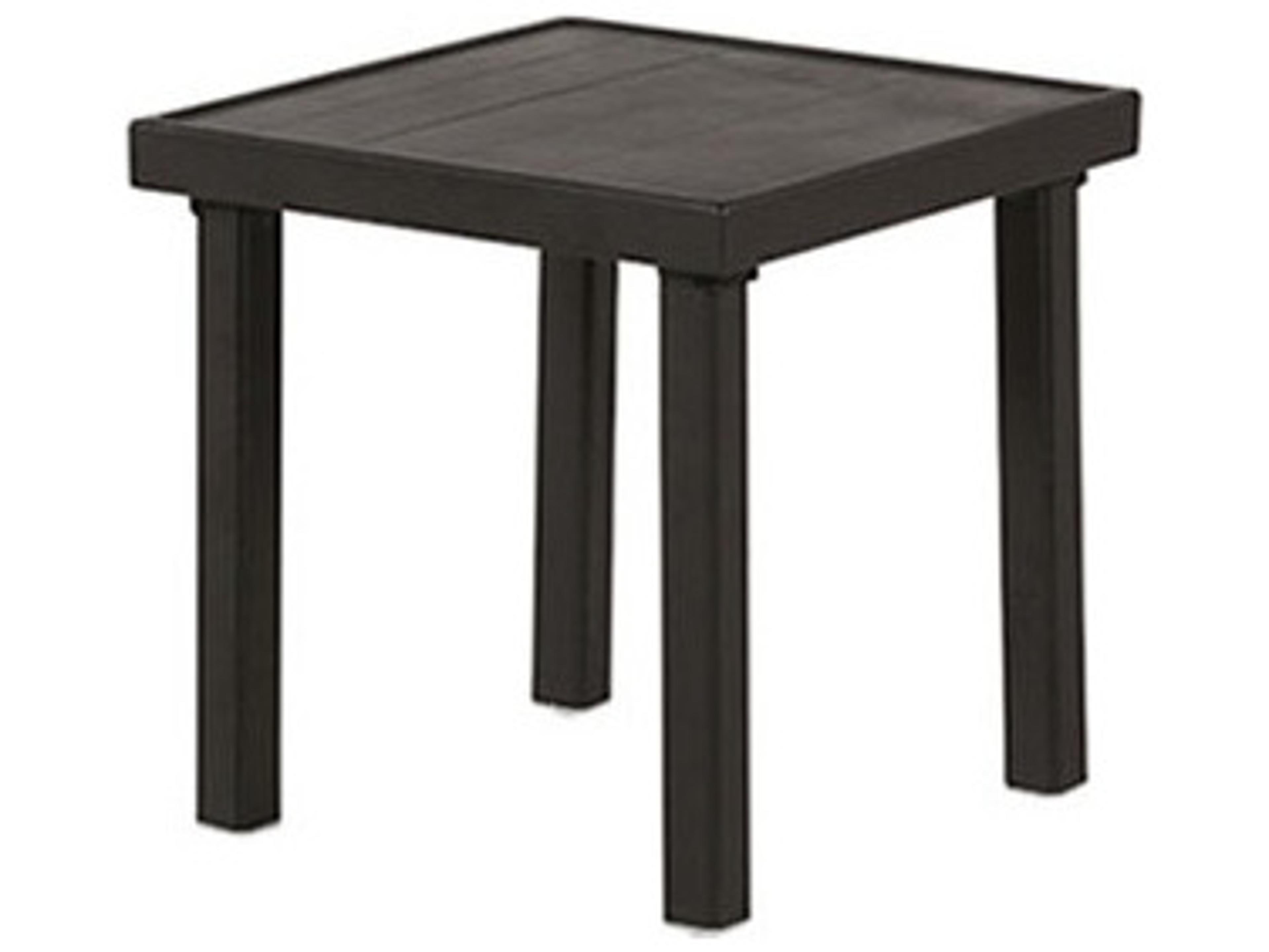 Windward Design Group Apollo Aluminum Square Outdoor Patio End Table