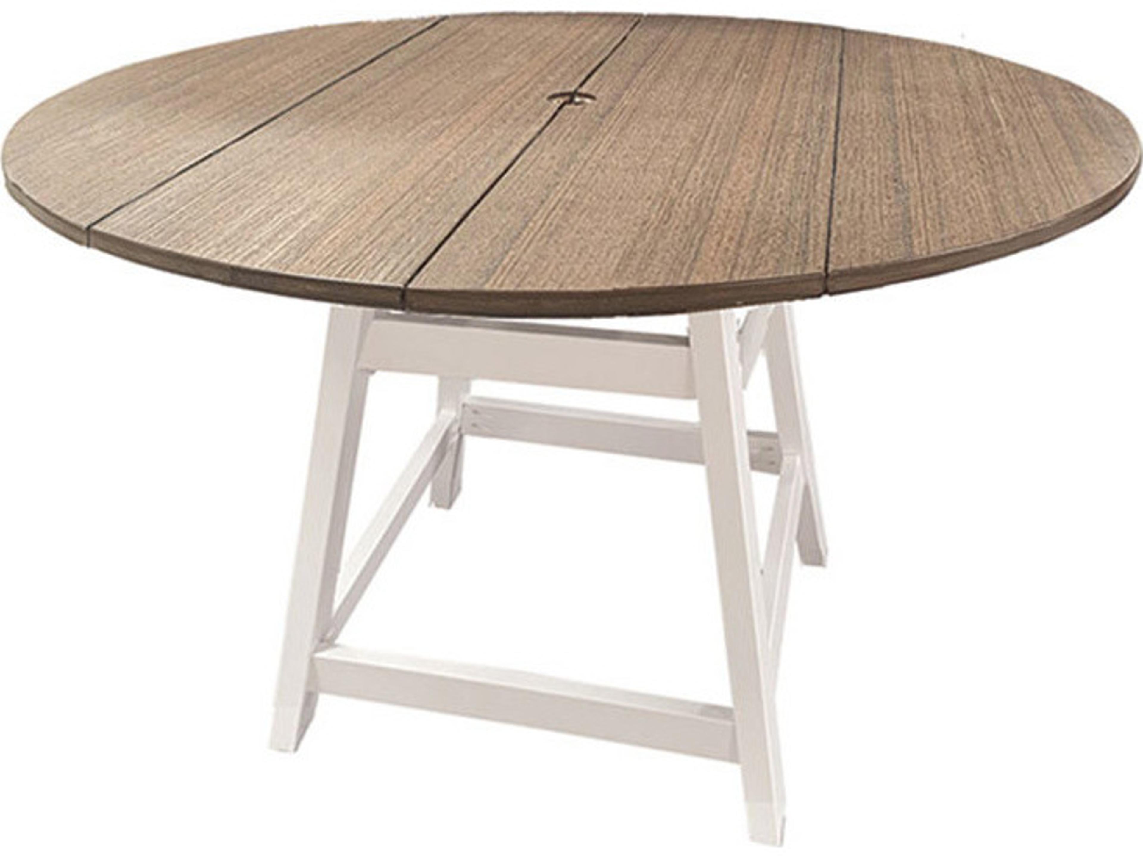 Windward Design Group Lexington MGP Round Patio Dining Table with Umbrella Hole