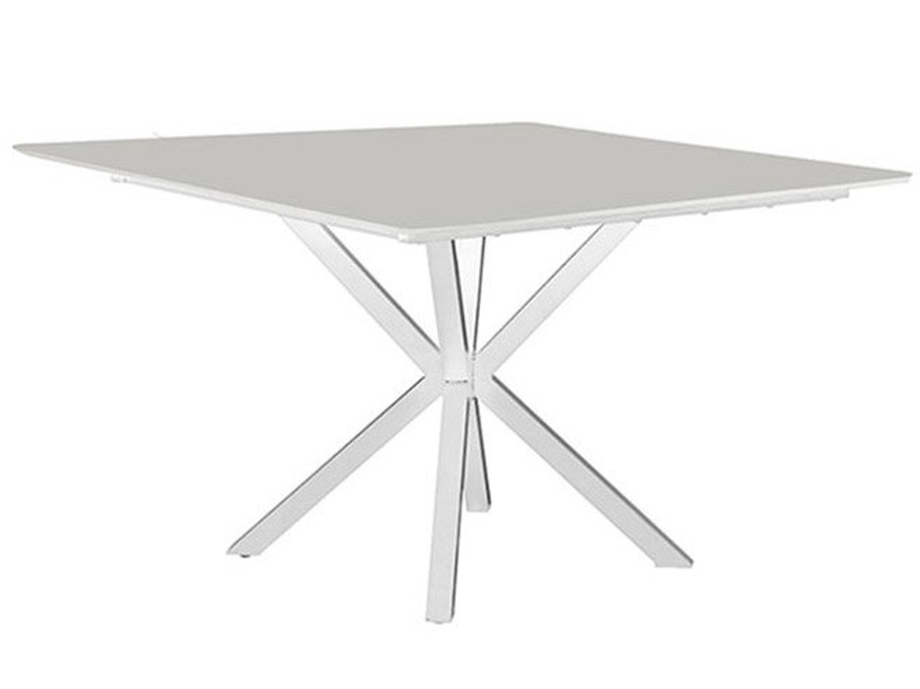Windward Design Group Newport MGP Square Outdoor Dining Table with Umbrella Hole