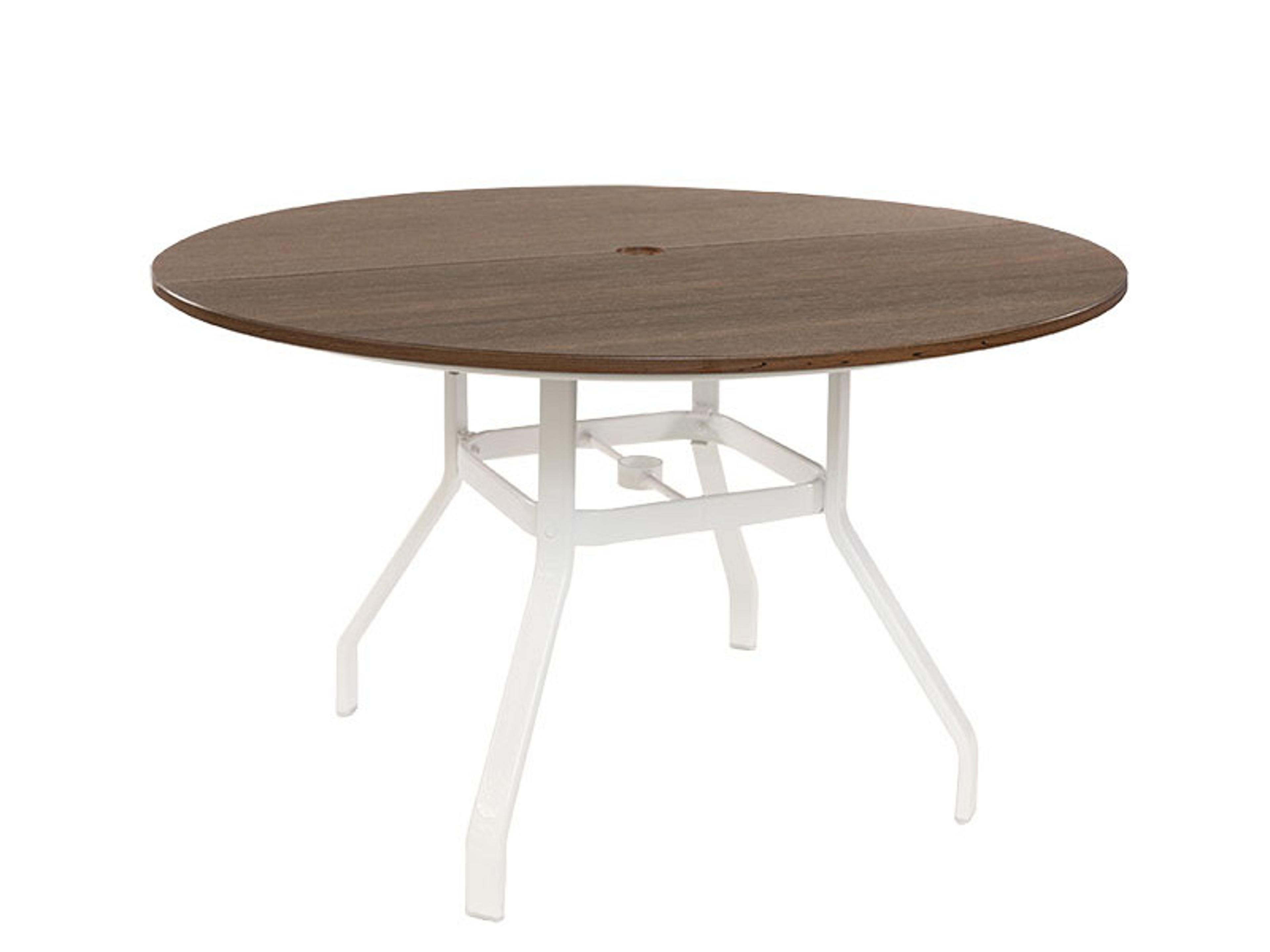 Windward Design Group Lexington Aluminum Round Outdoor Bar Table with Umbrella Hole
