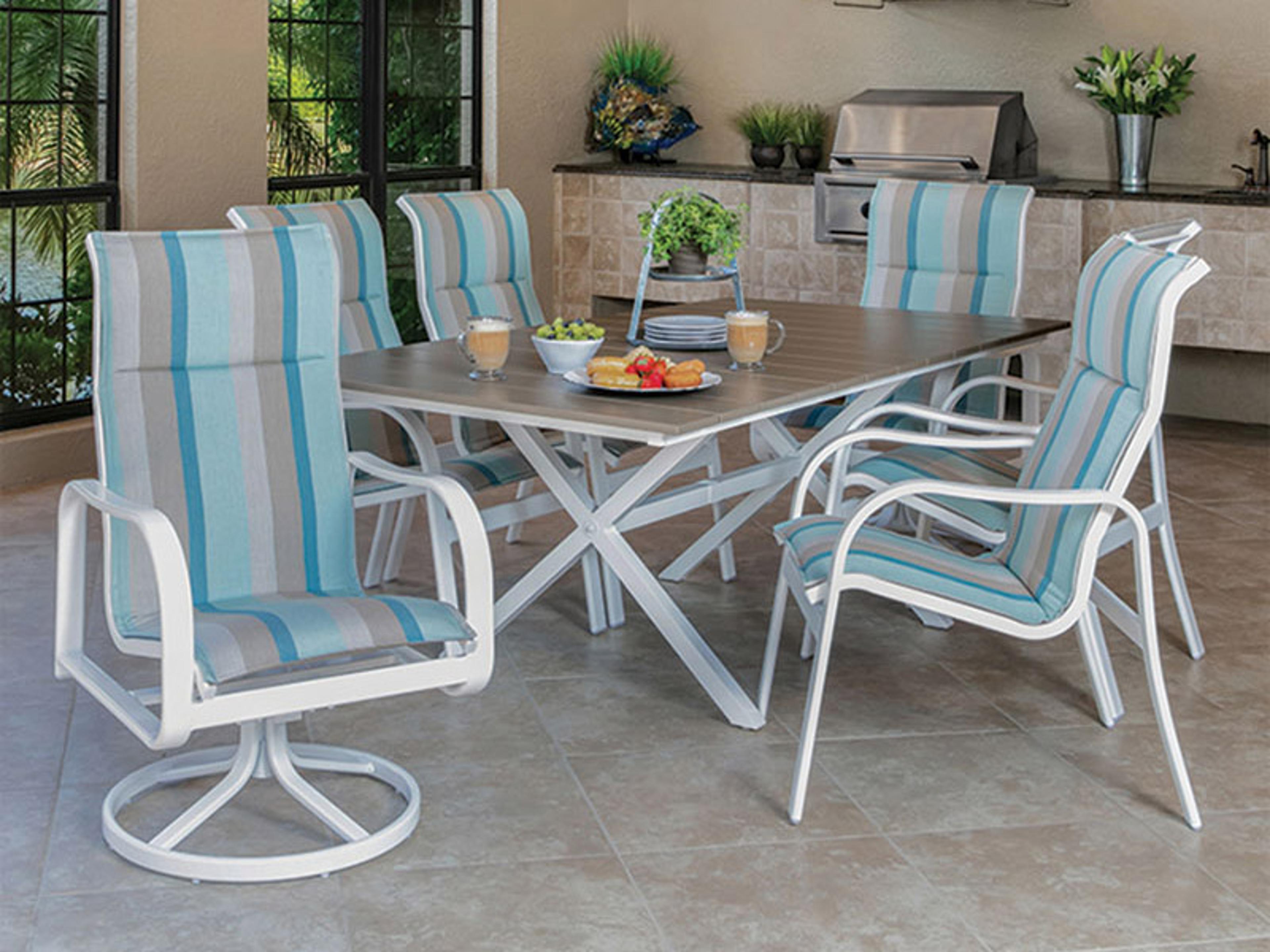 Windward Design Group Sonata Sling Aluminum Patio Dining Set