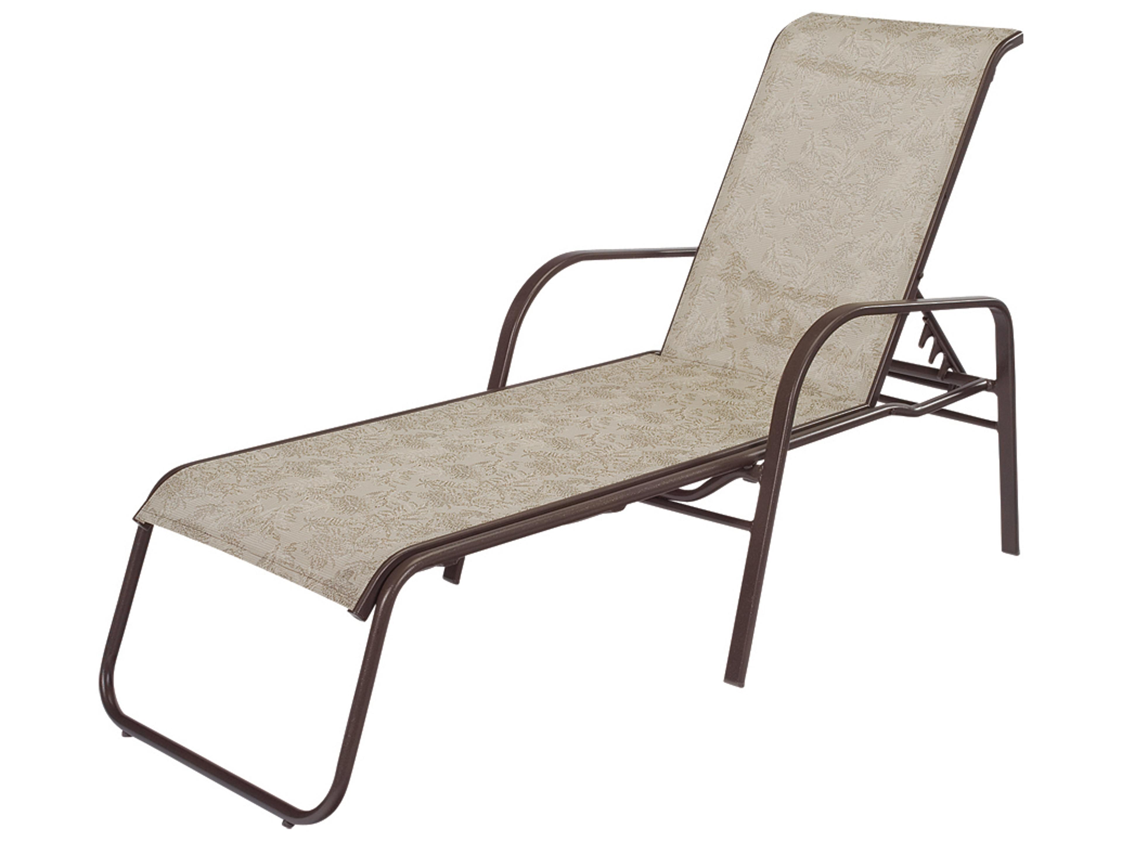 Windward Design Group Ocean Breeze Sling Aluminum Outdoor Patio Chaise Lounge
