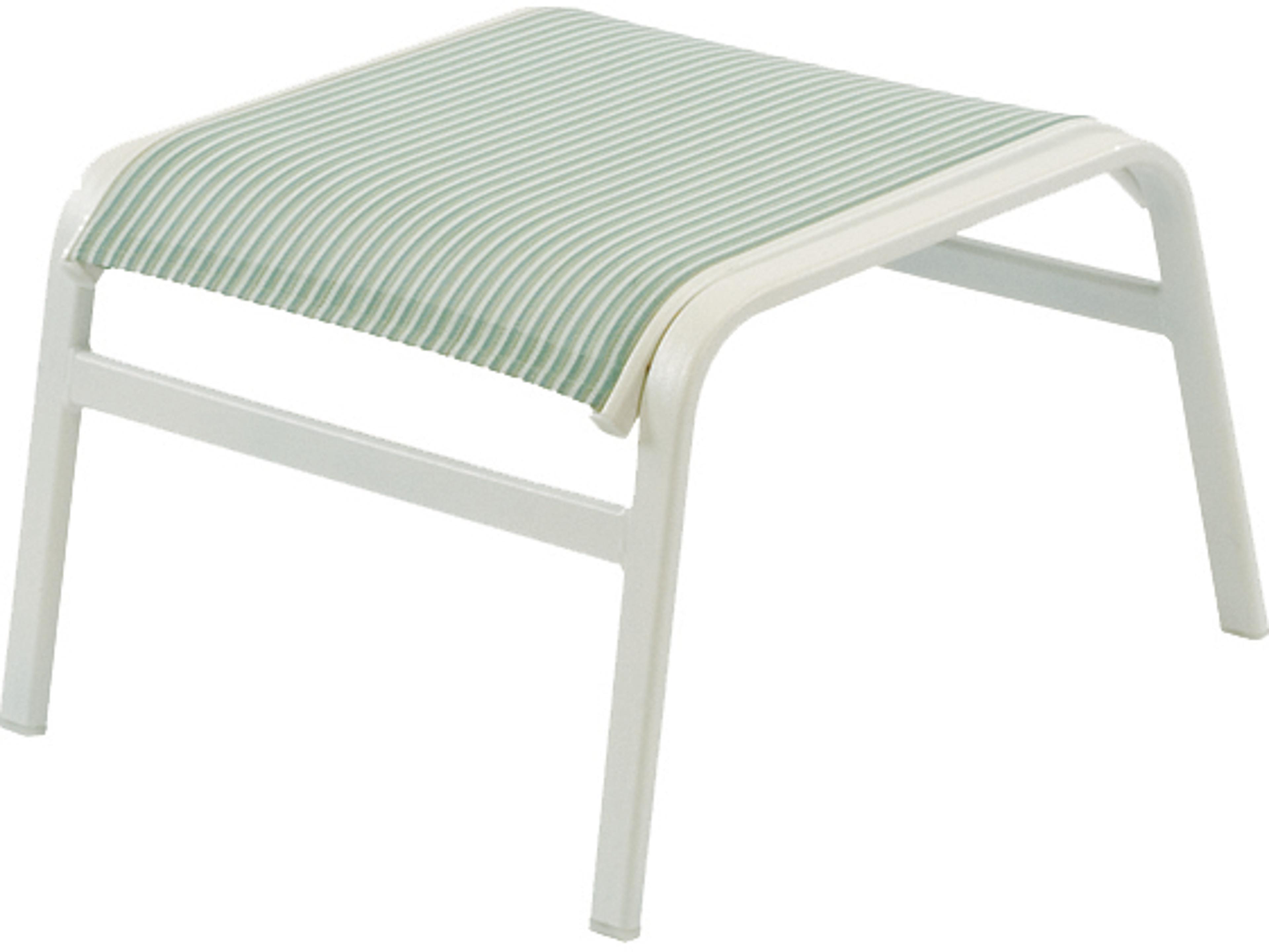 Windward Design Group Ocean Breeze Sling Aluminum Outdoor Patio Ottoman