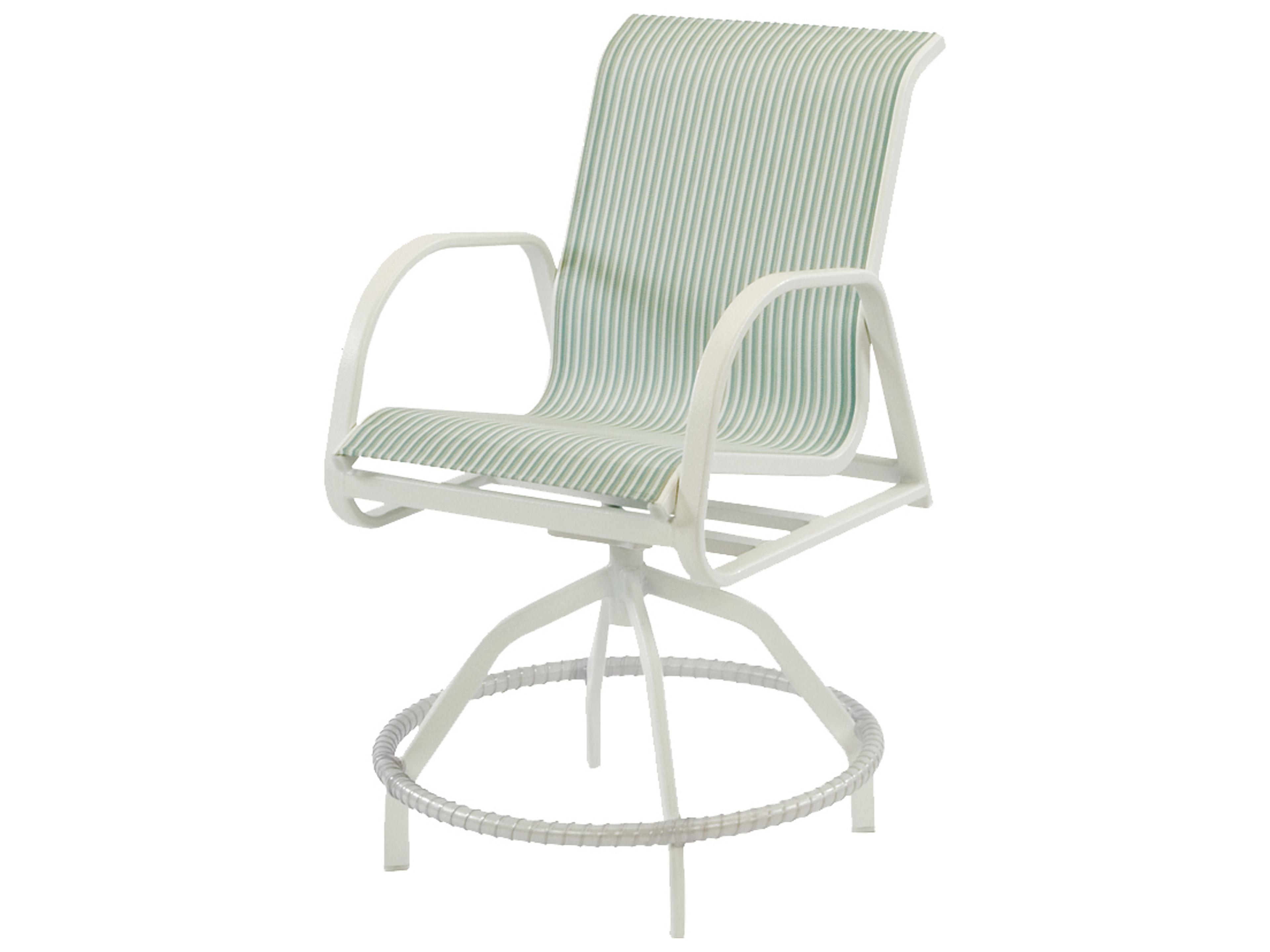 Windward Design Group Ocean Breeze Sling Aluminum Swivel Balcony Chair