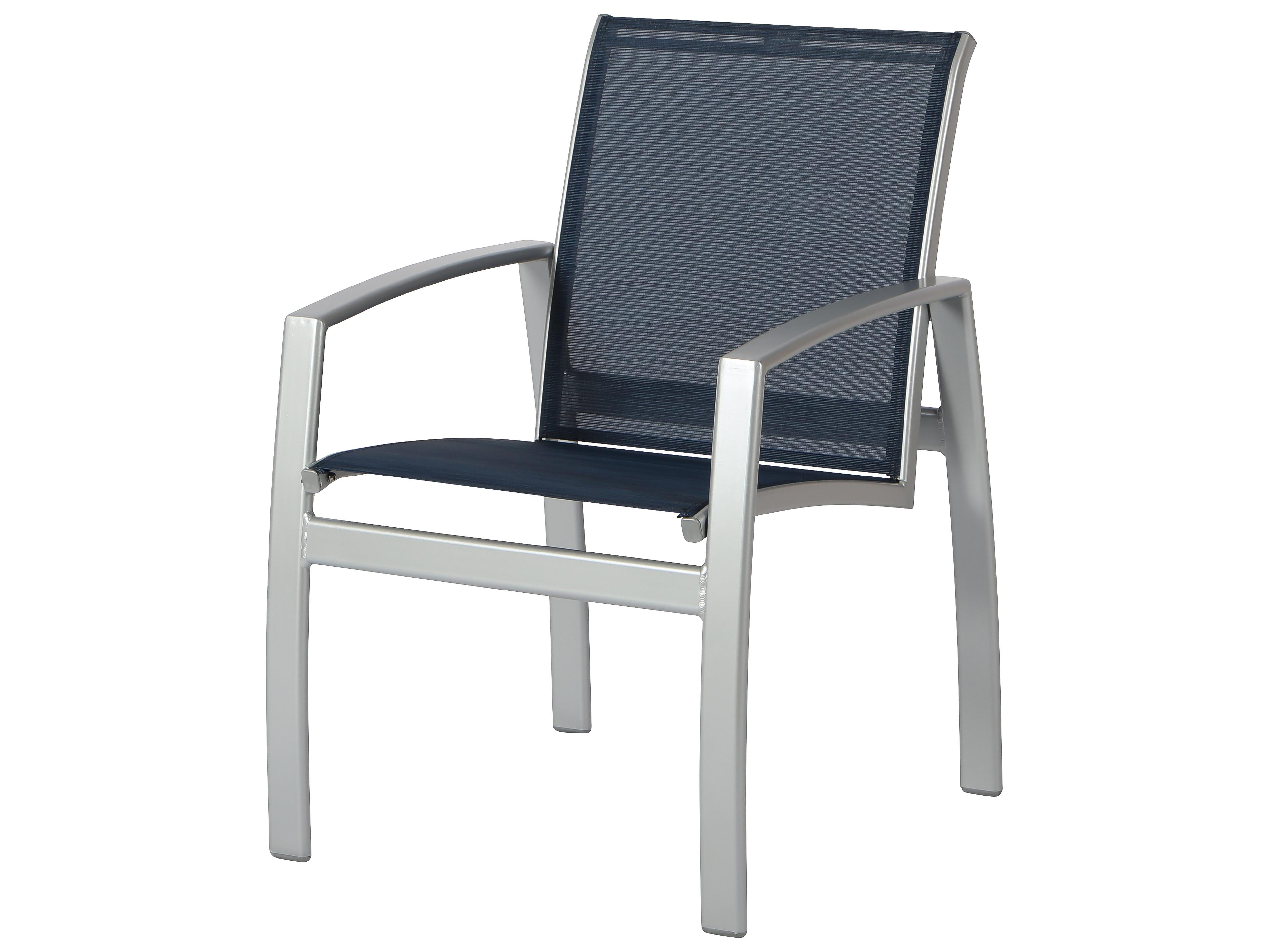 Windward Design Group Metro Sling Aluminum Outdoor Dining Arm Chair