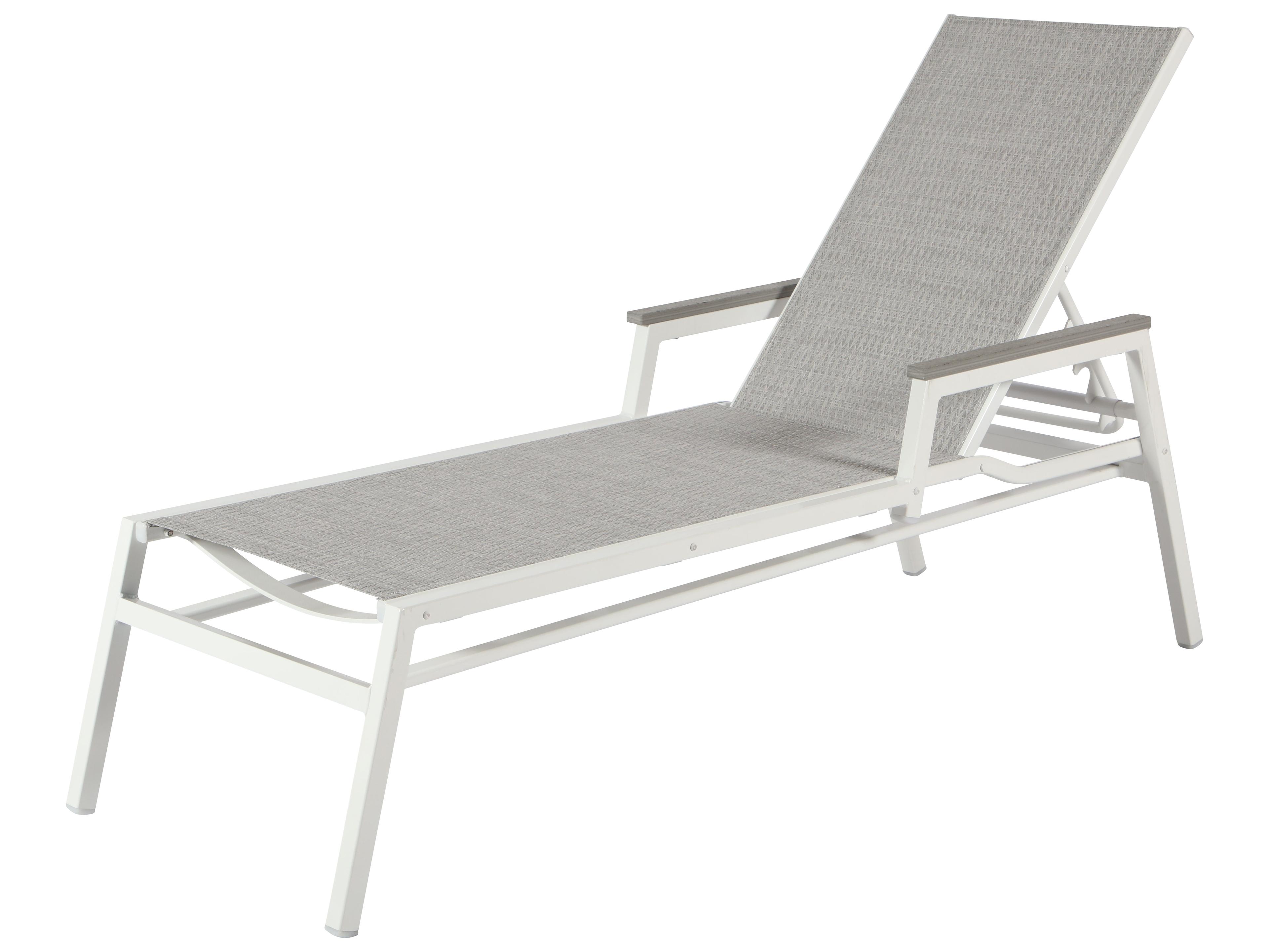 Windward Design Group Juno Sling Aluminum Outdoor Patio Chaise Lounge