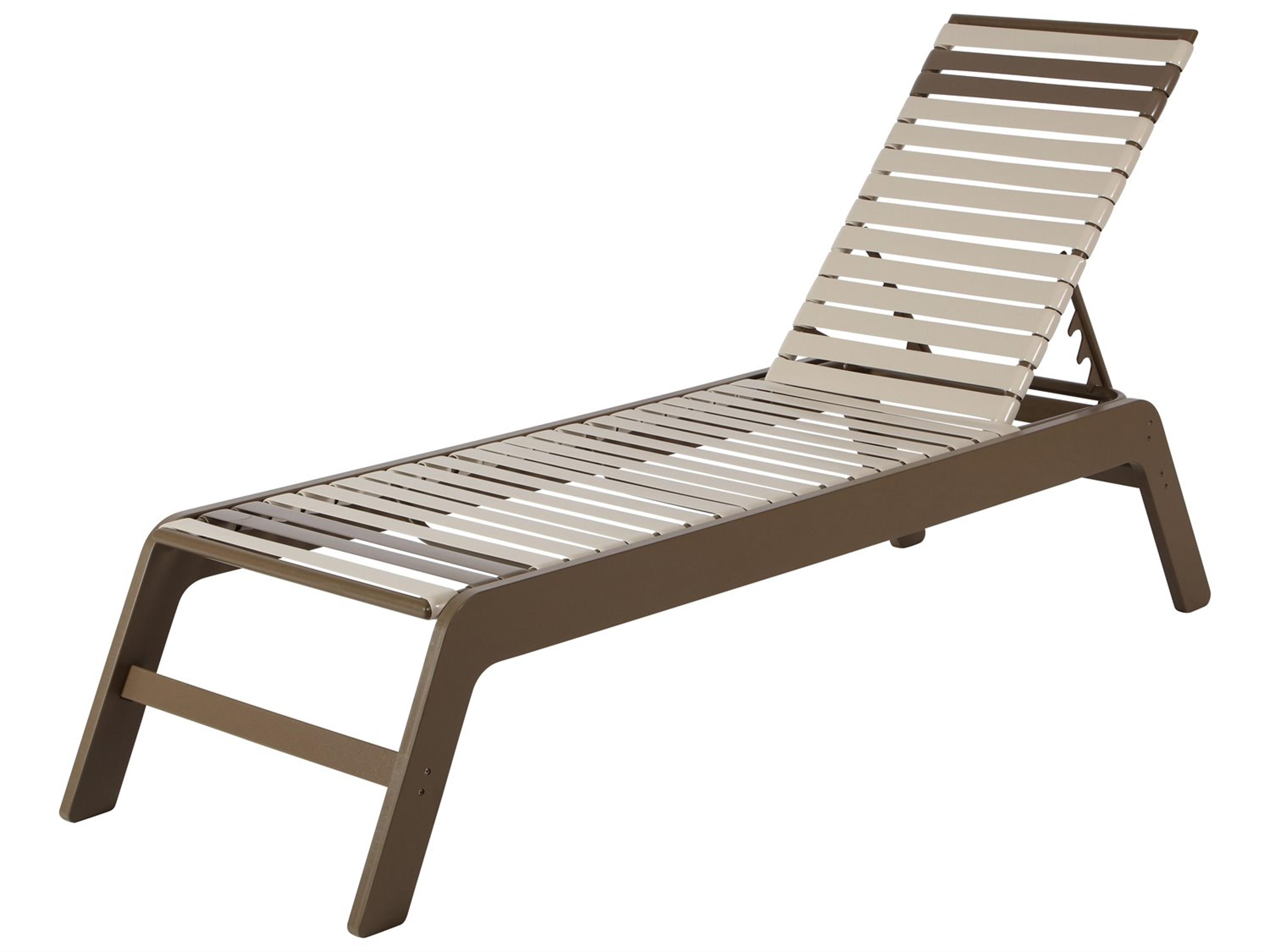 Windward Design Group Malibu MGP Strap Stacking Outdoor Patio Chaise Lounge