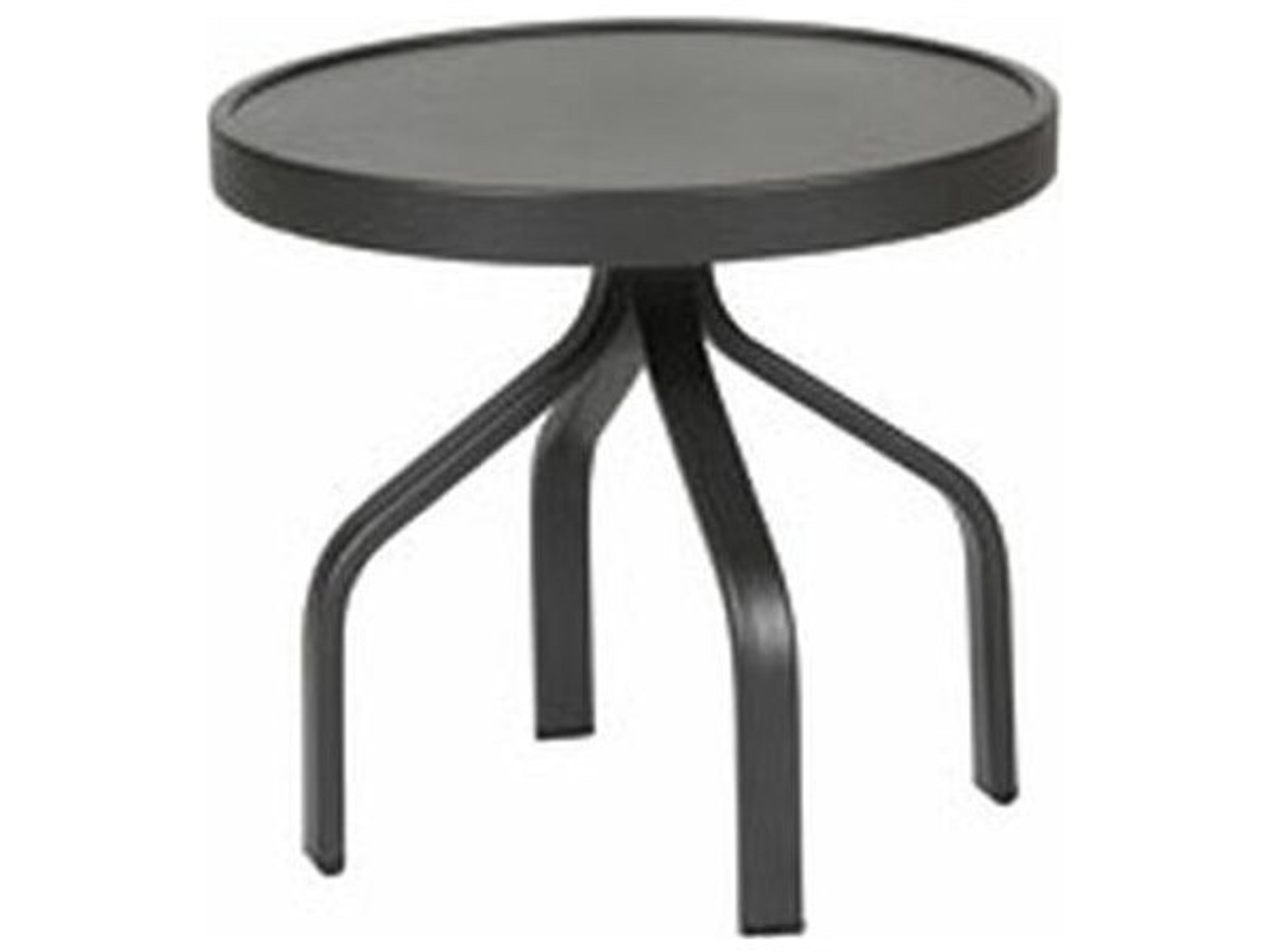 Windward Design Group Avalon II Aluminum Round Patio End Table