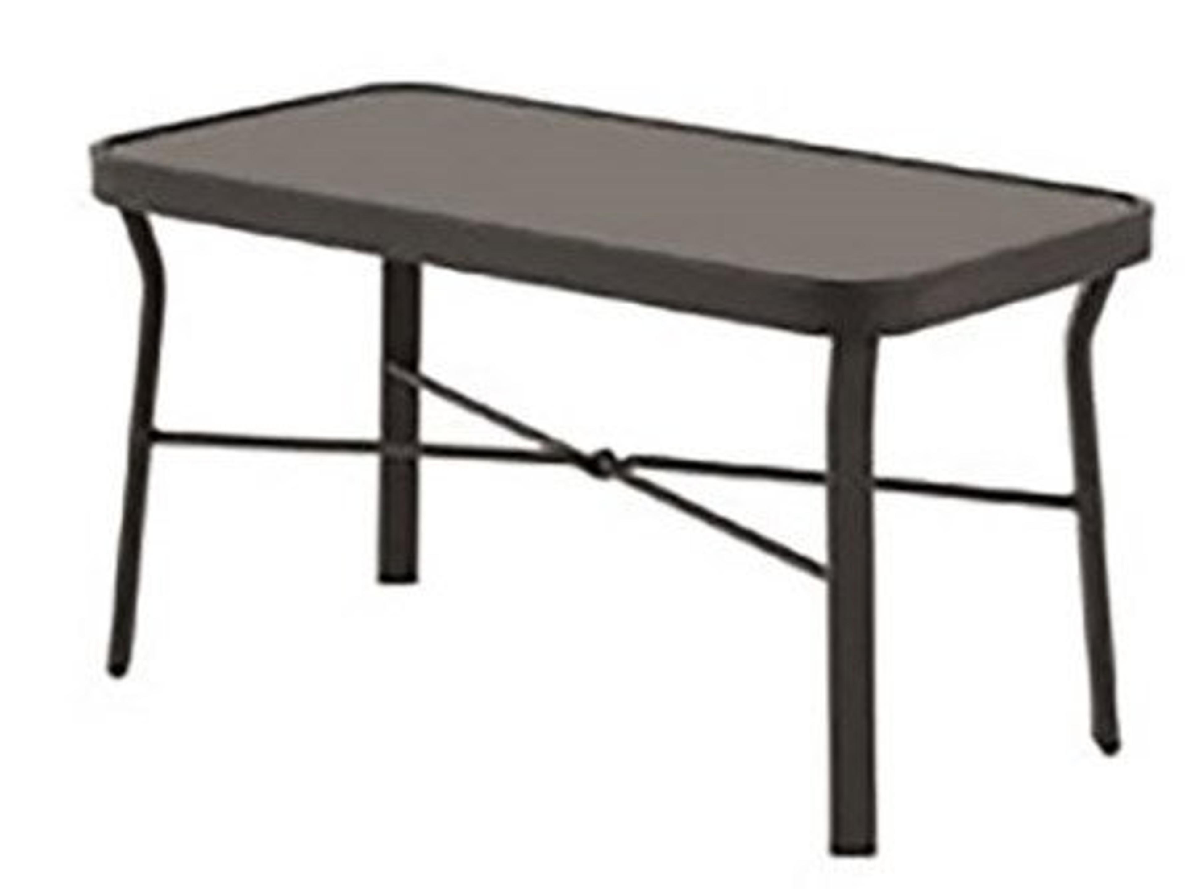 Windward Design Group Avalon Ii Aluminum Tables Rectangular Outdoor Patio Coffee Table