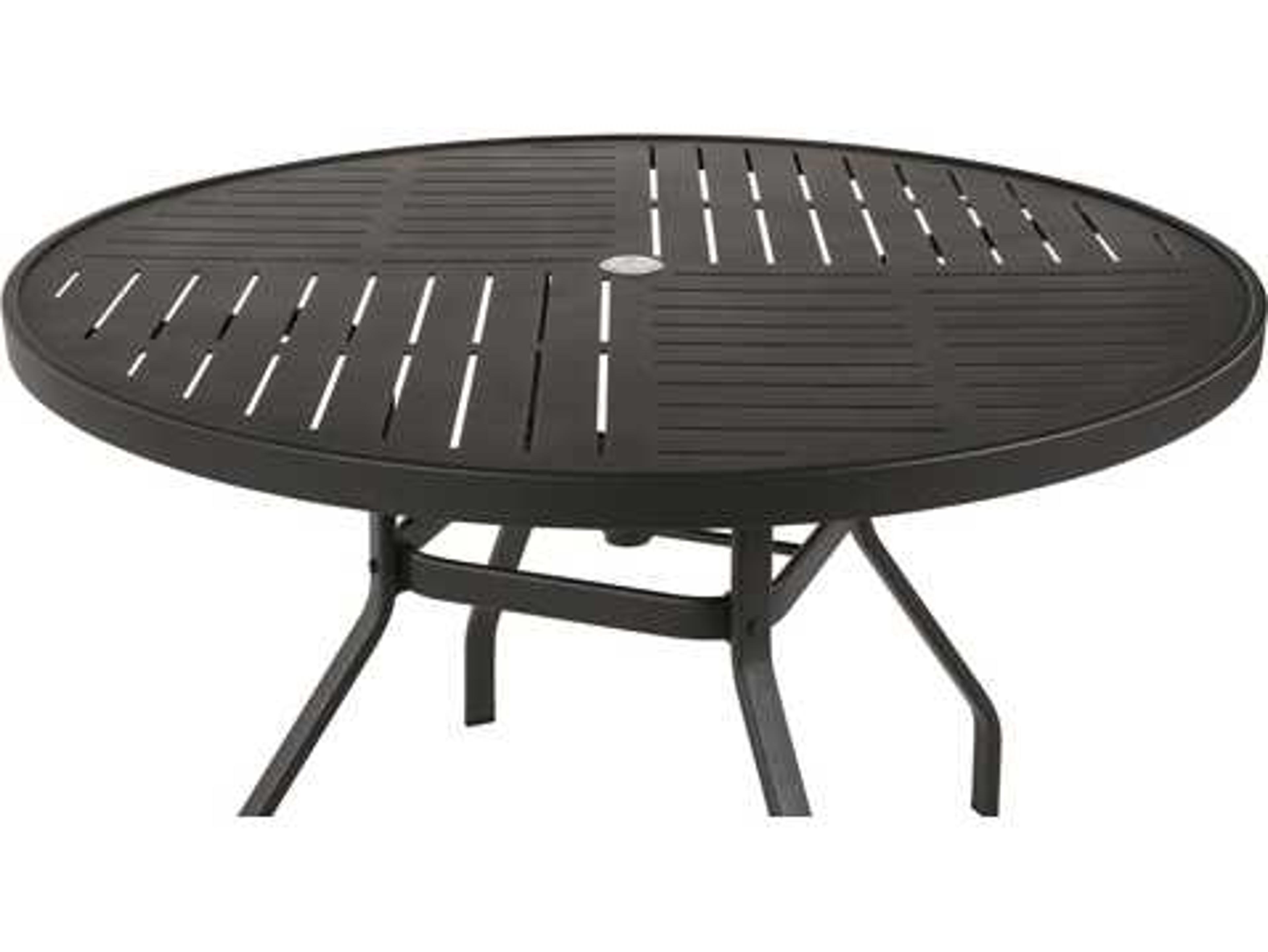 Windward Design Group Napa Punched Aluminum Tables Aluminum Round Outdoor Patio Conversation Table