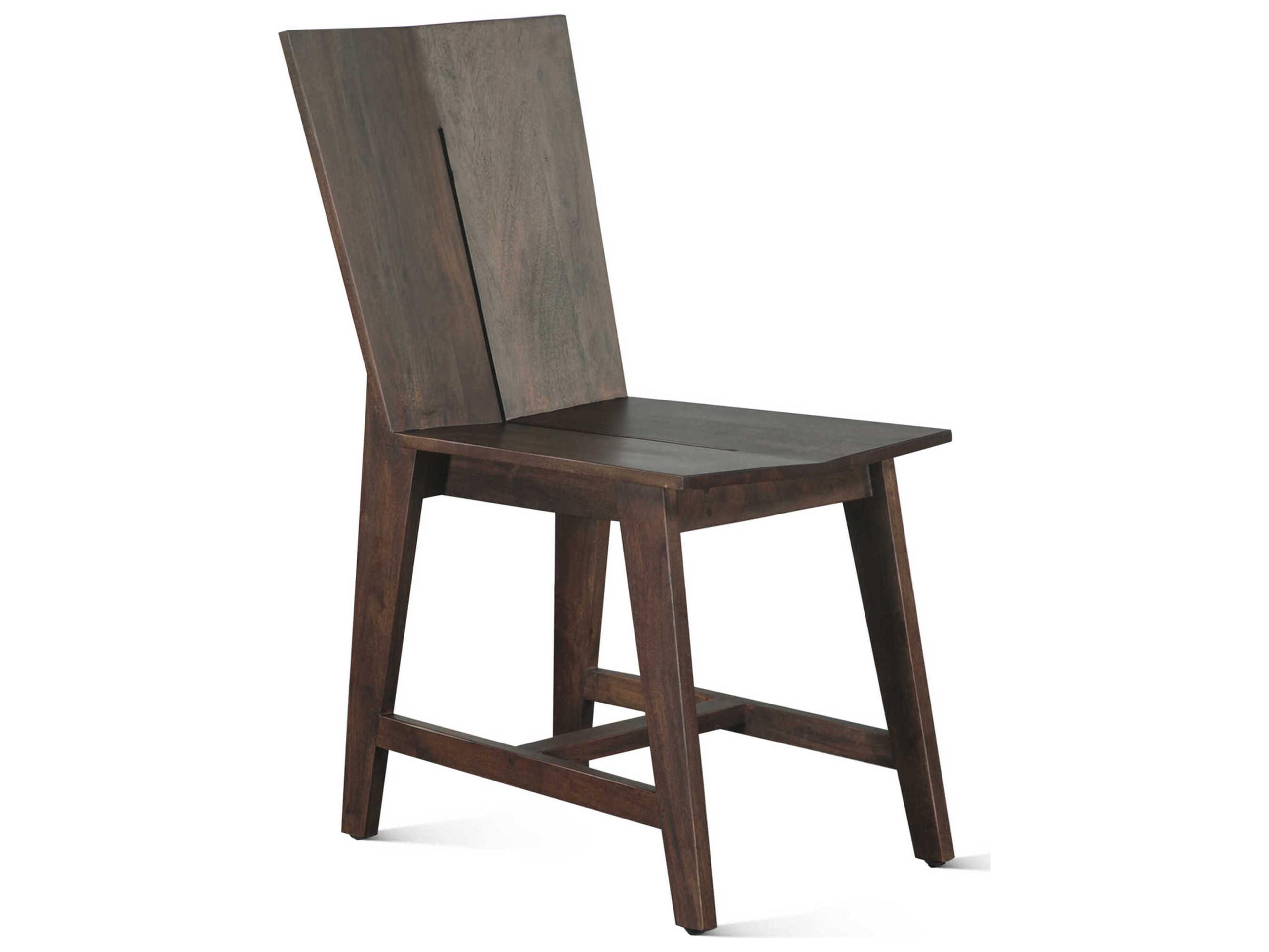 World Interiors Acadia Acacia Wood Brown Armless Dining Chair