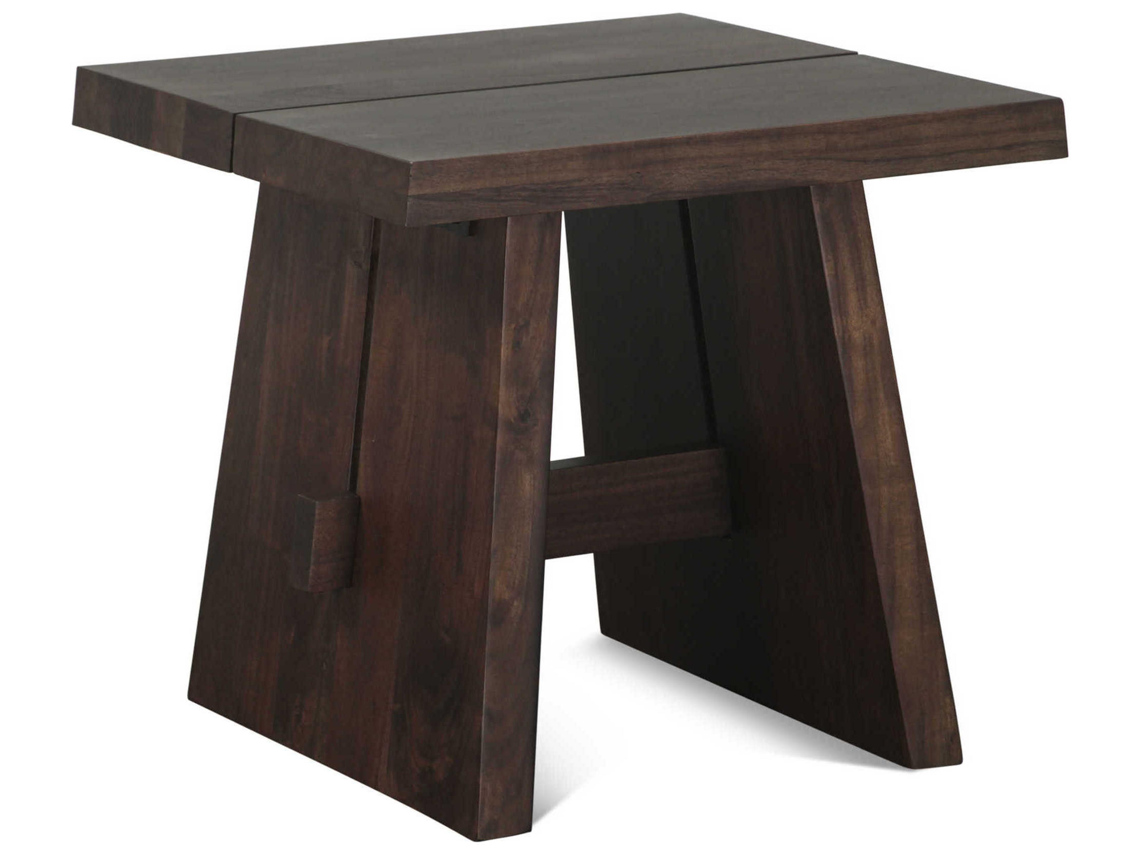 World Interiors Acadia Square Wood Coffee Bean End Table