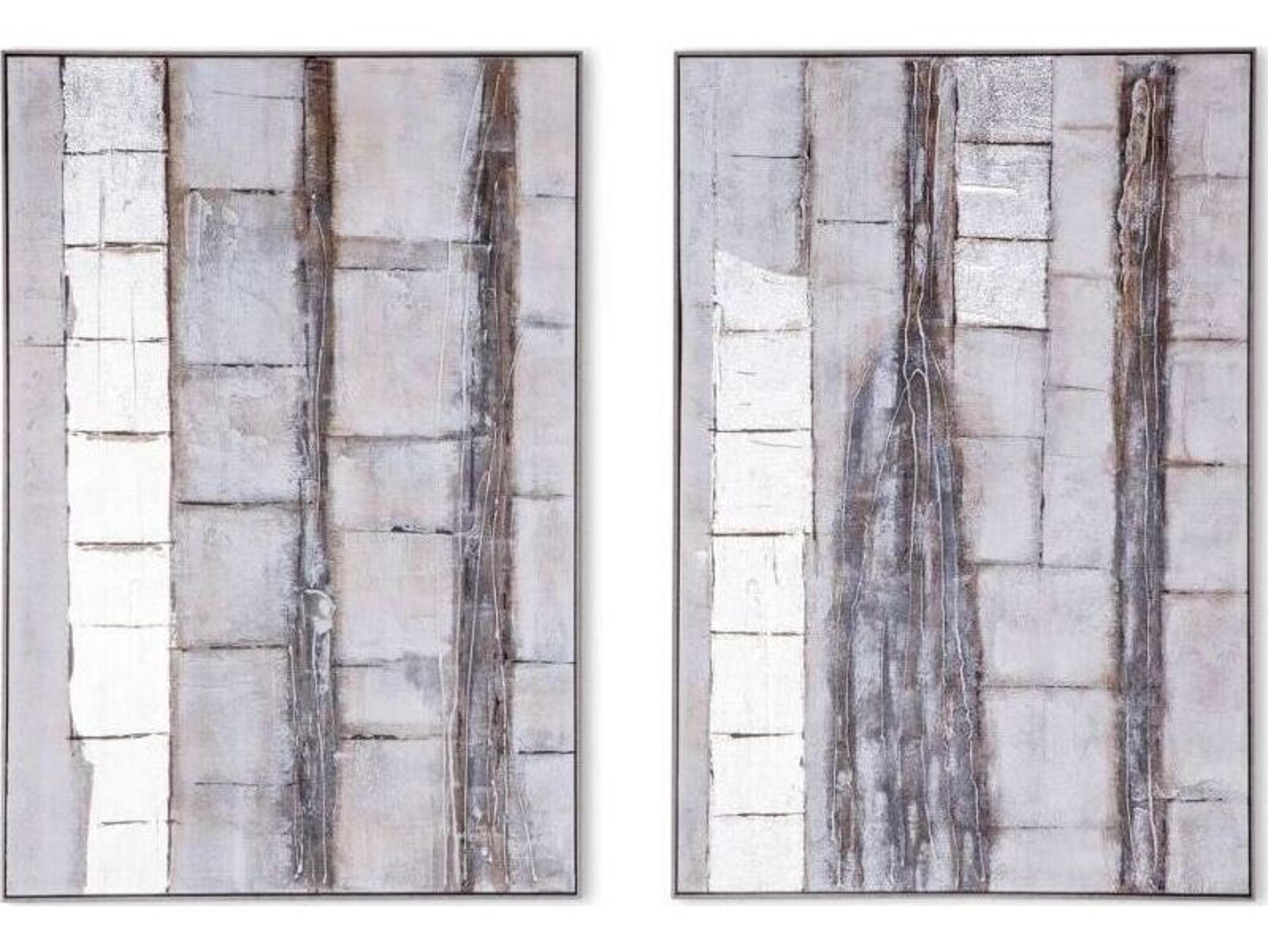 World Interiors Organic Impressions Motif Canvas Wall Art