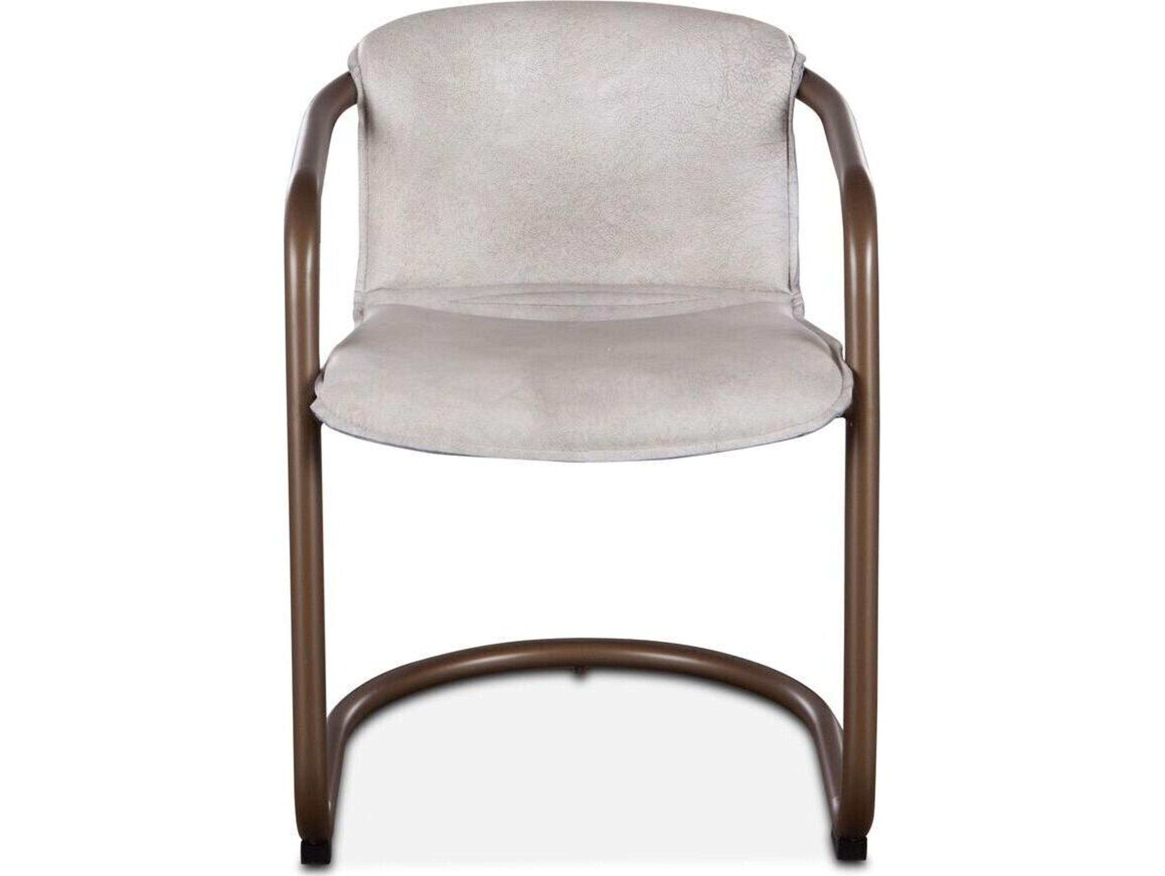 World Interiors Chiavari White Leather Arm Dining Chair