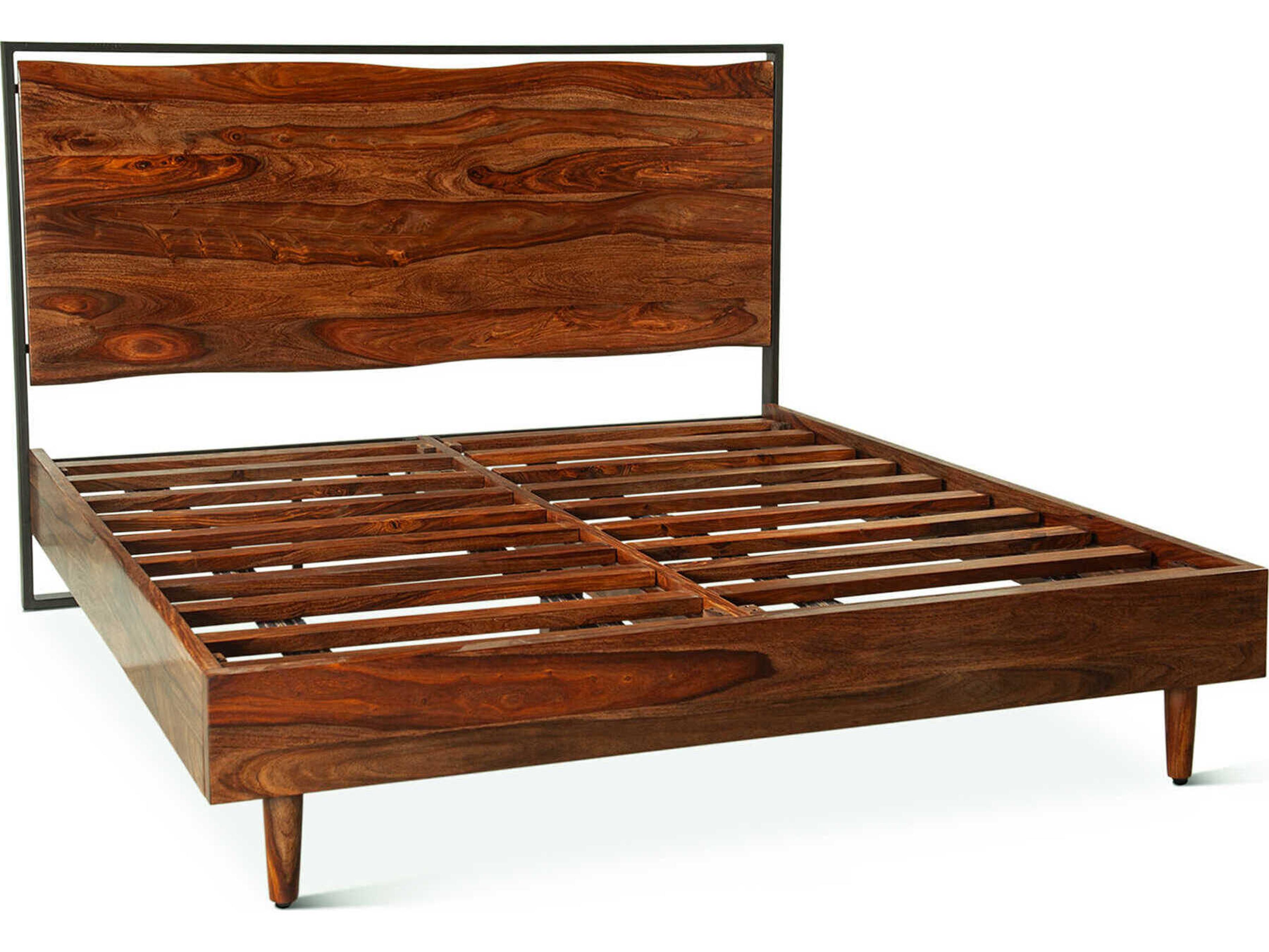 World Interiors Elliston Brown Wood Queen Platform Bed