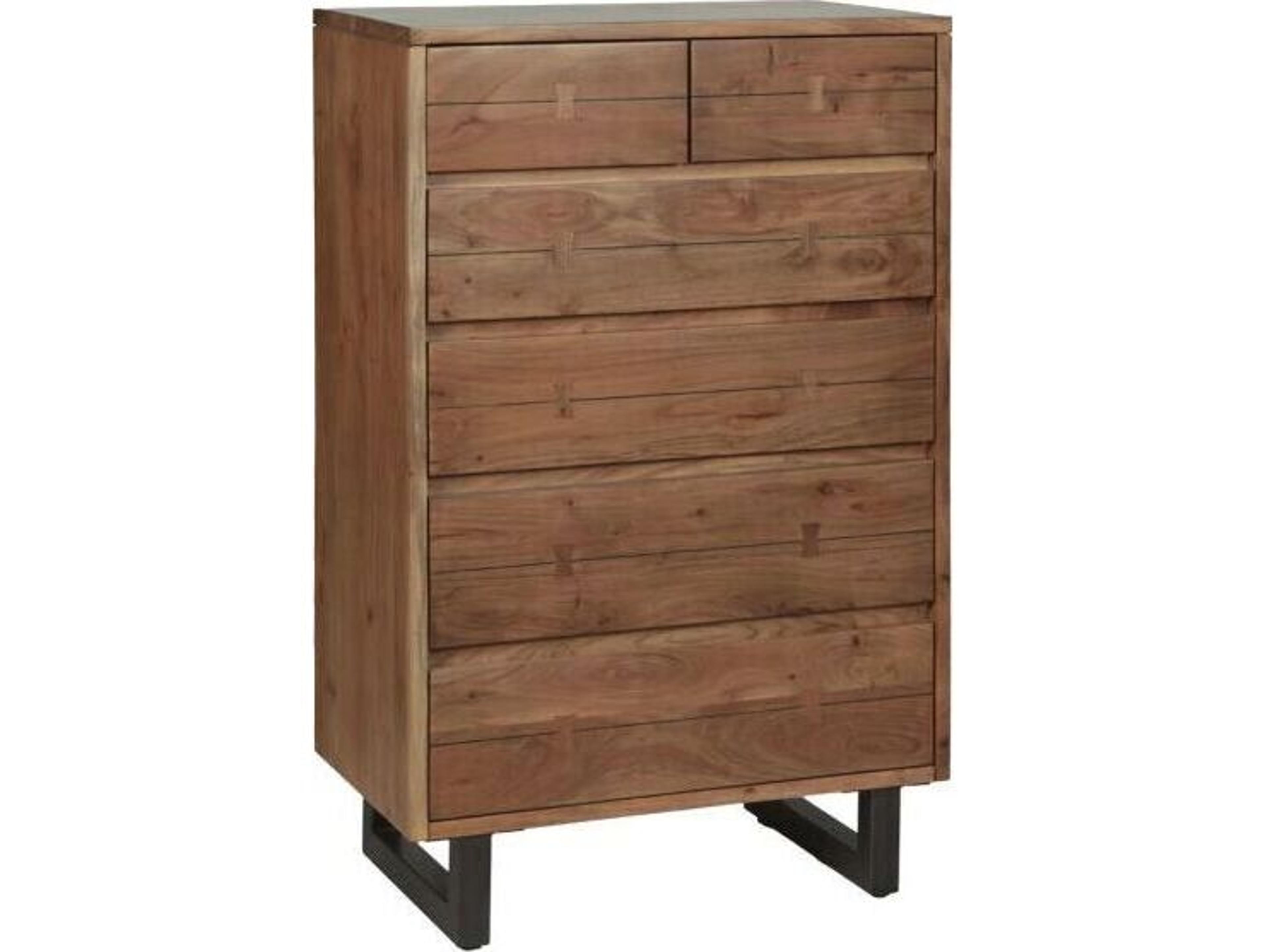 World Interiors Glenwood Smoked Acacia Brown Wood Accent Chest
