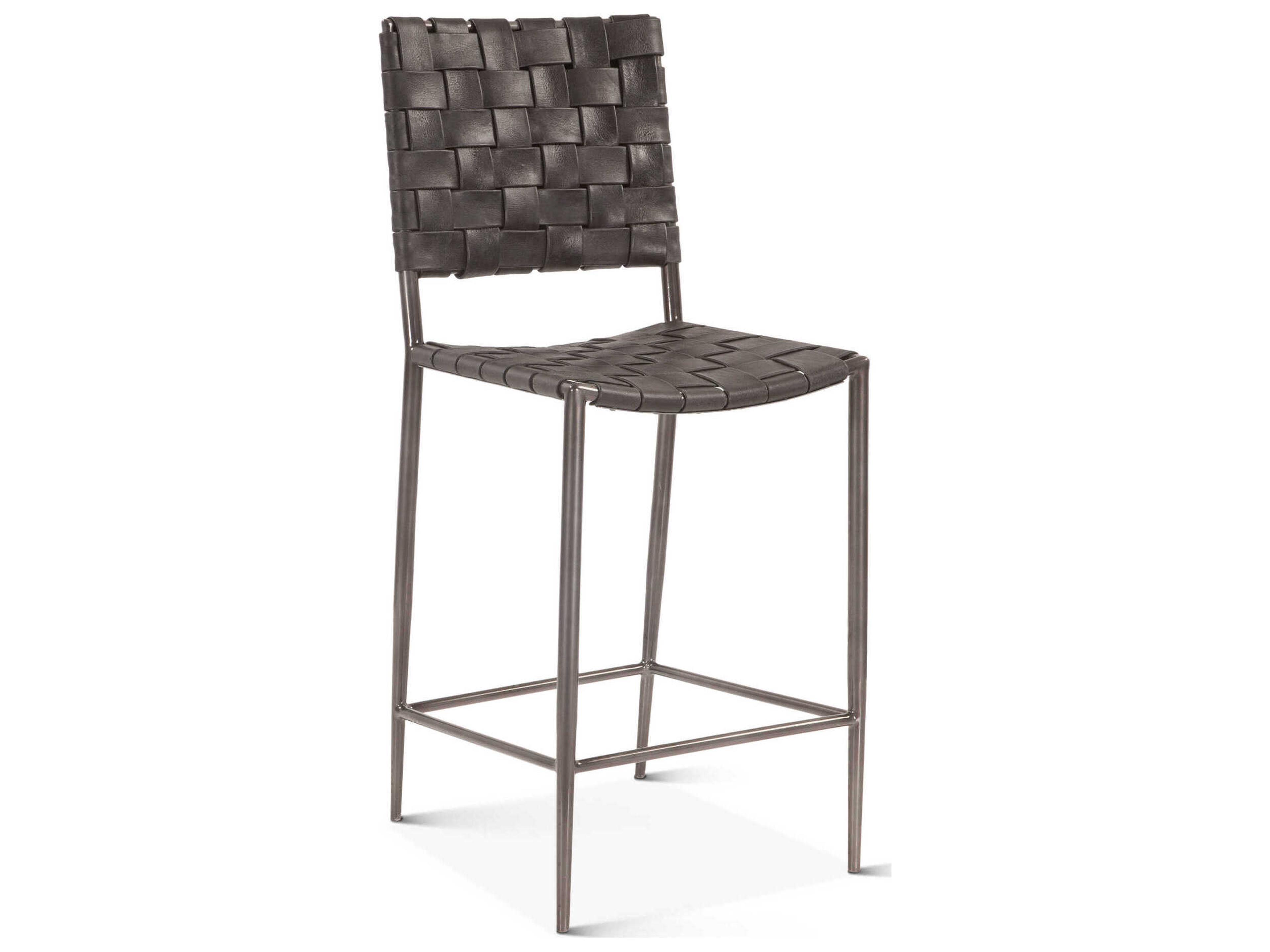 World Interiors Lund Leather Counter Stool