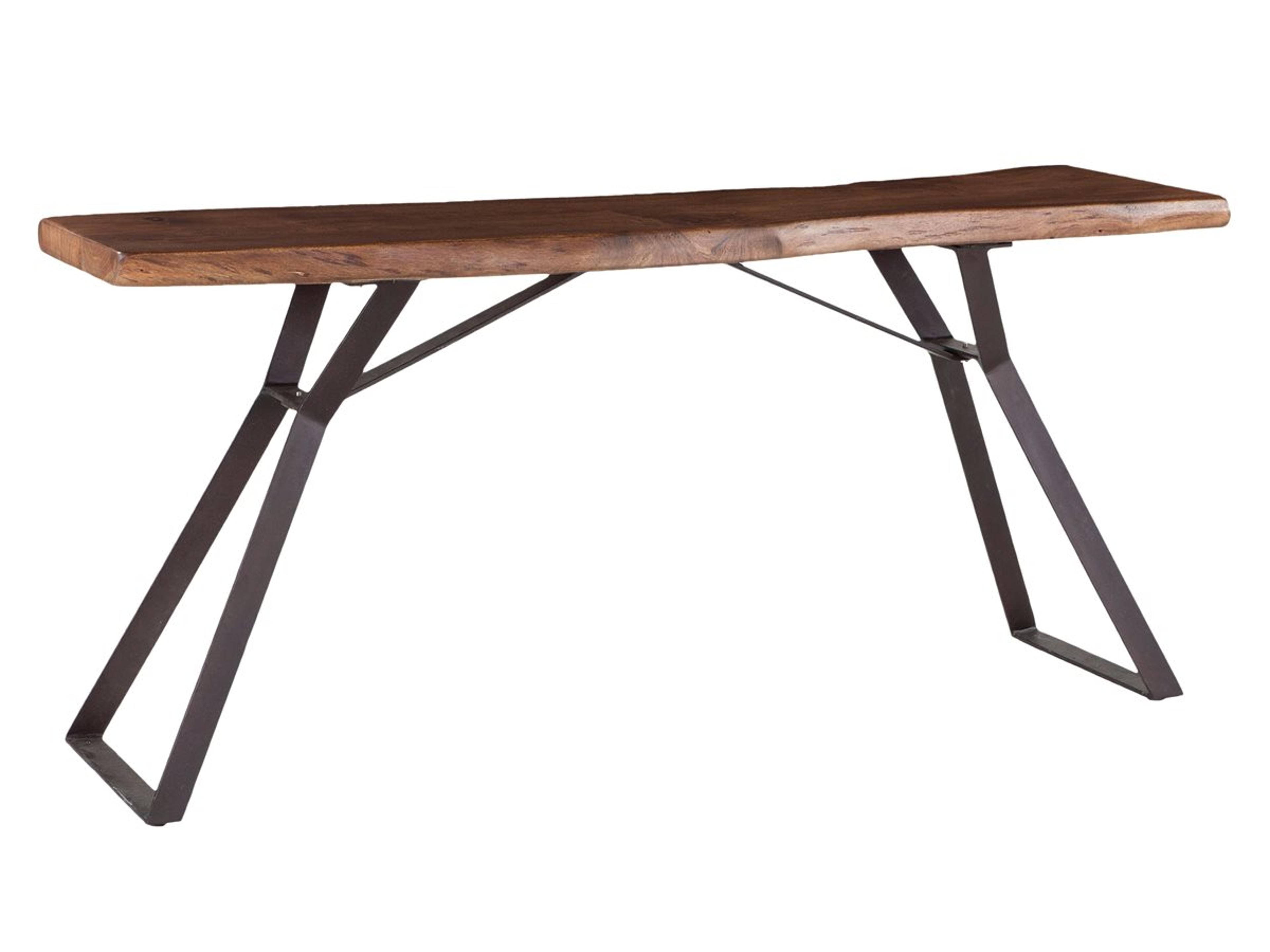 World Interiors Nottingham Rectangular Wood Walnut Console Table