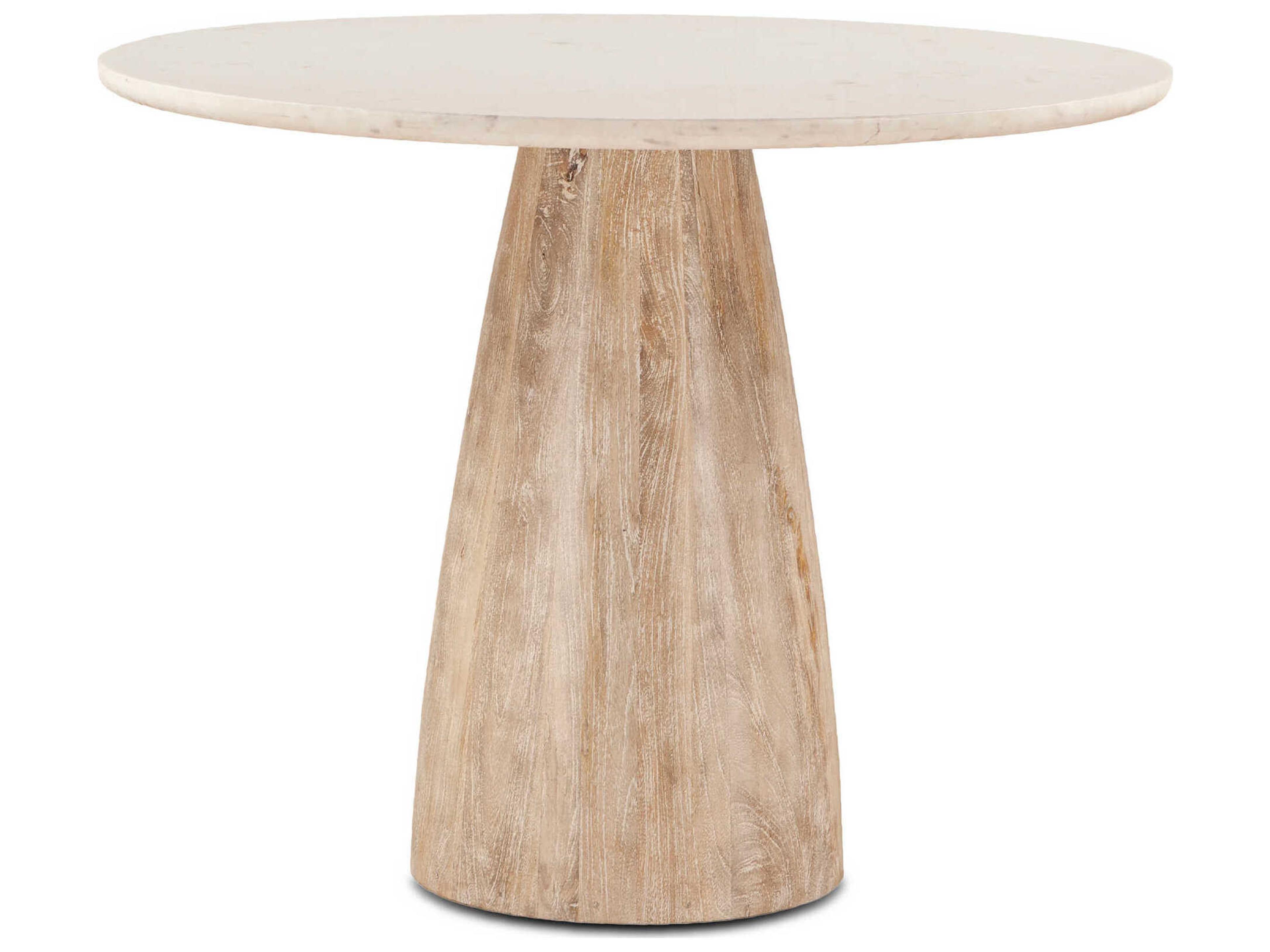 World Interiors Palm Desert Round Marble Dining Table